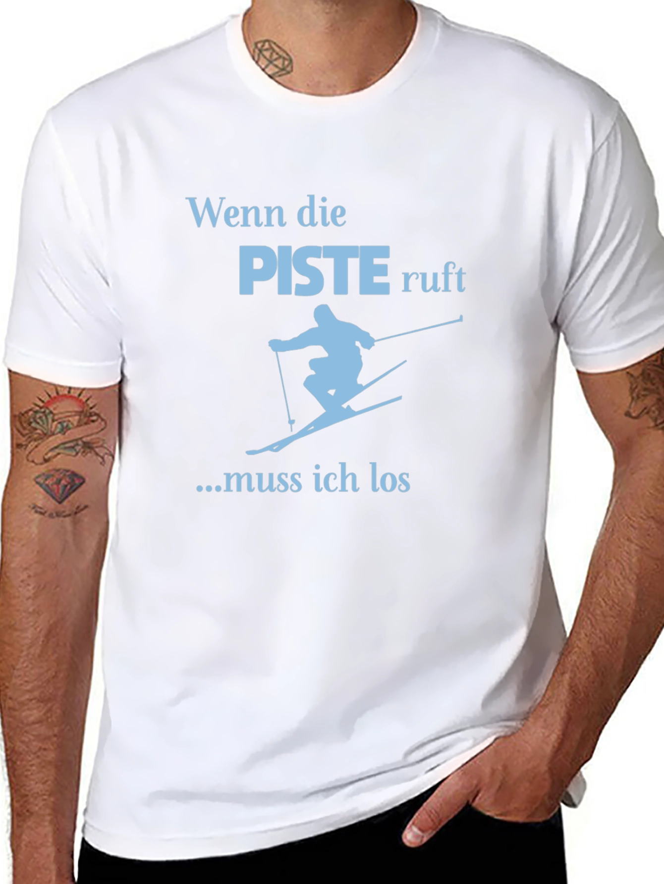 Skiing Graphic Tee - When the slopes call!