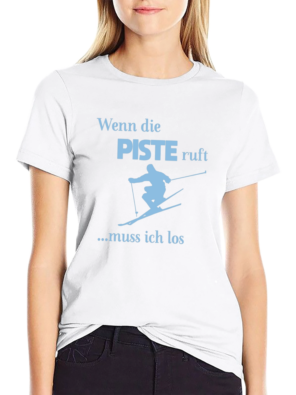 Skiing Graphic Tee - When the slopes call!