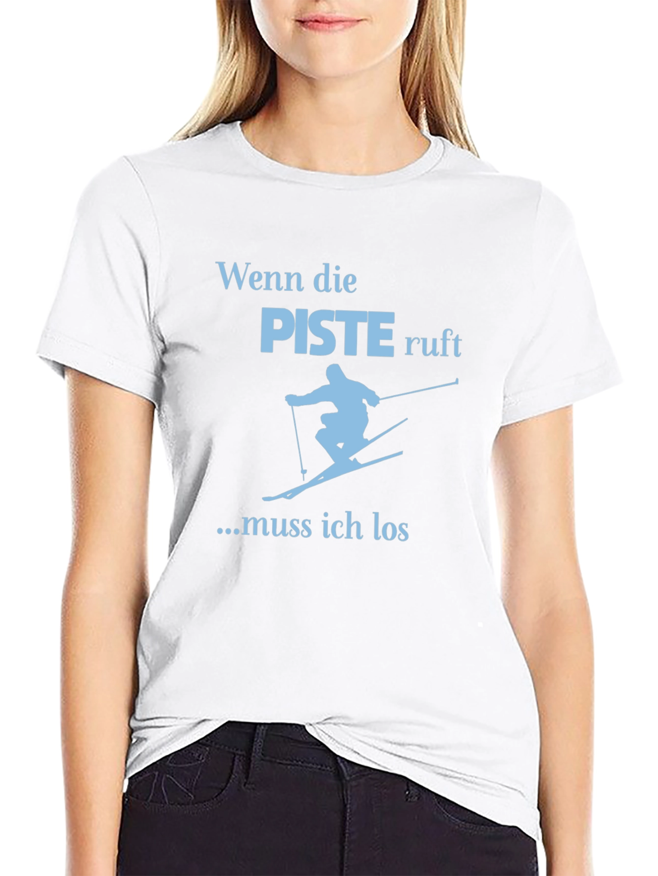 Skiing Graphic Tee - When the slopes call!