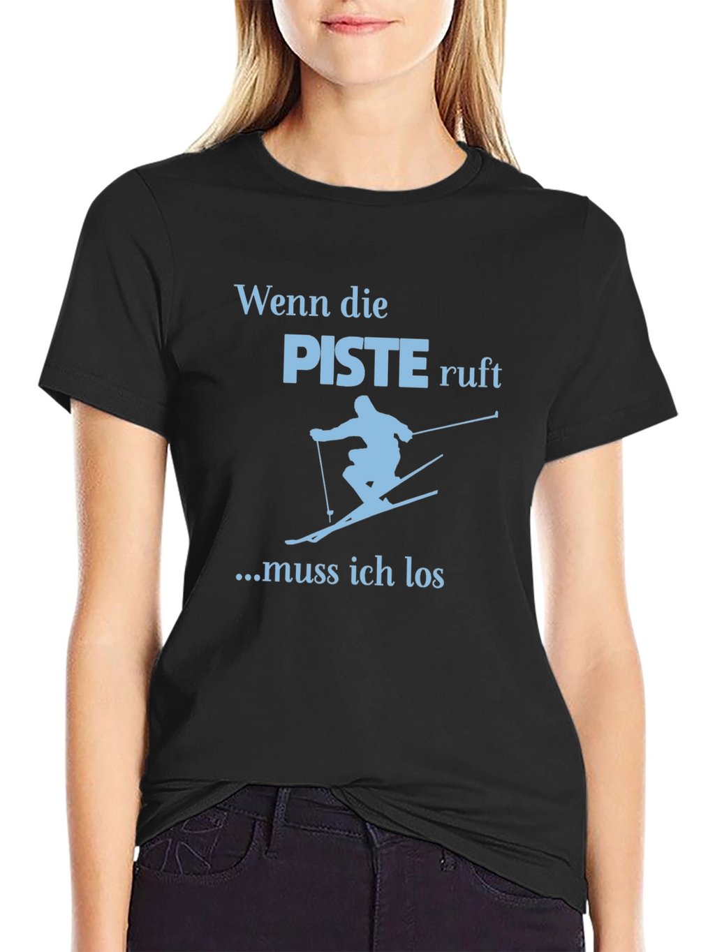 Skiing Graphic Tee - When the slopes call!
