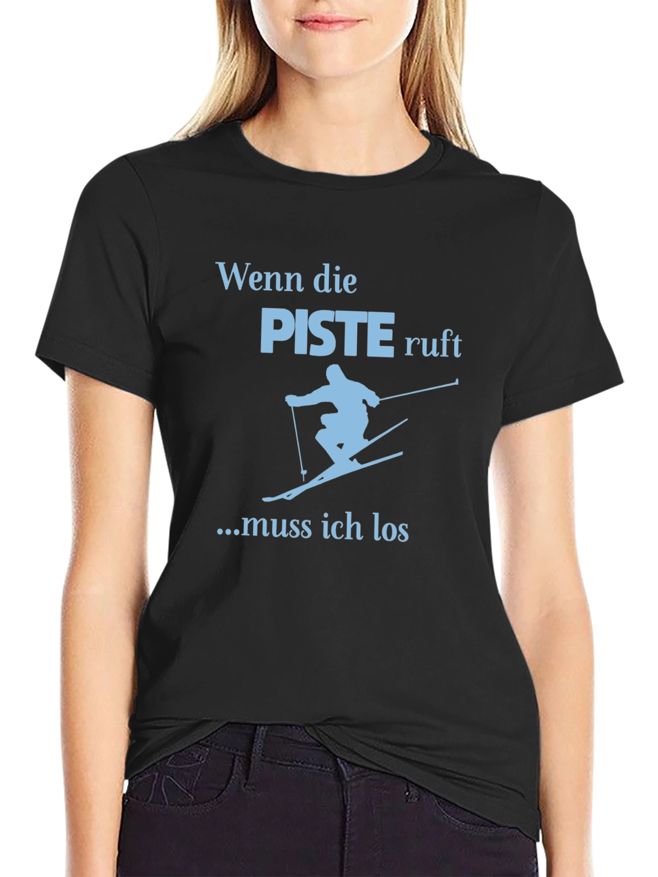 Skiing Graphic Tee - When the slopes call!