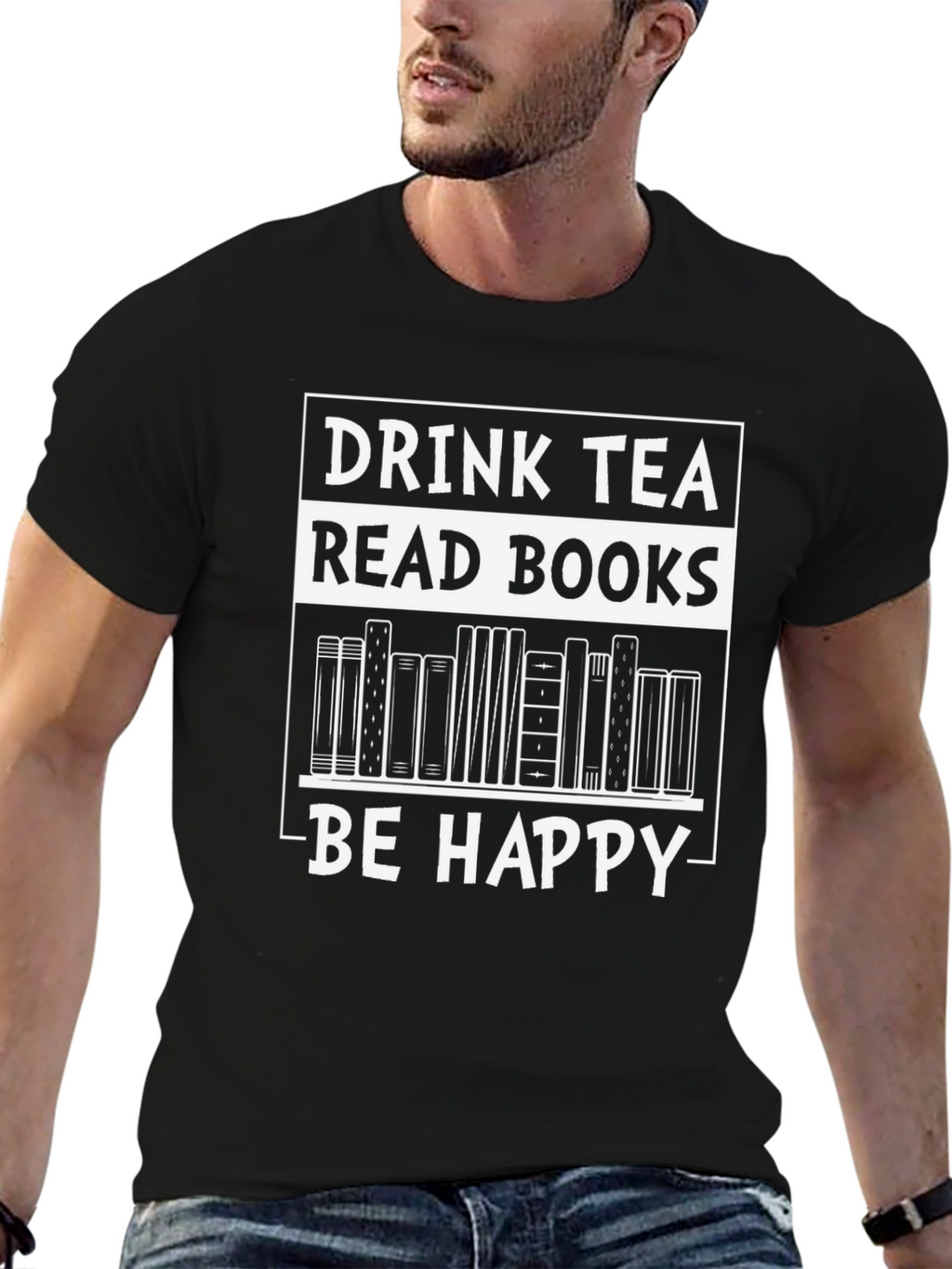 Drink Tea Read Books T-Shirt