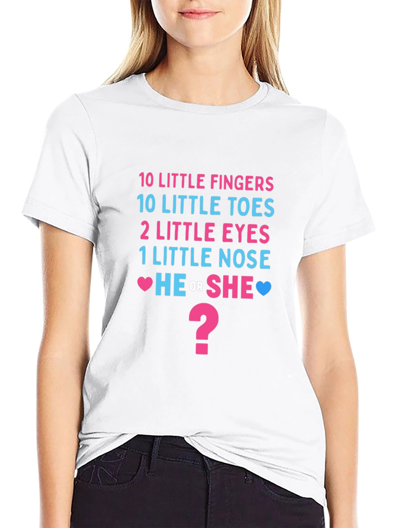Gender Reveal T-Shirt - He or She