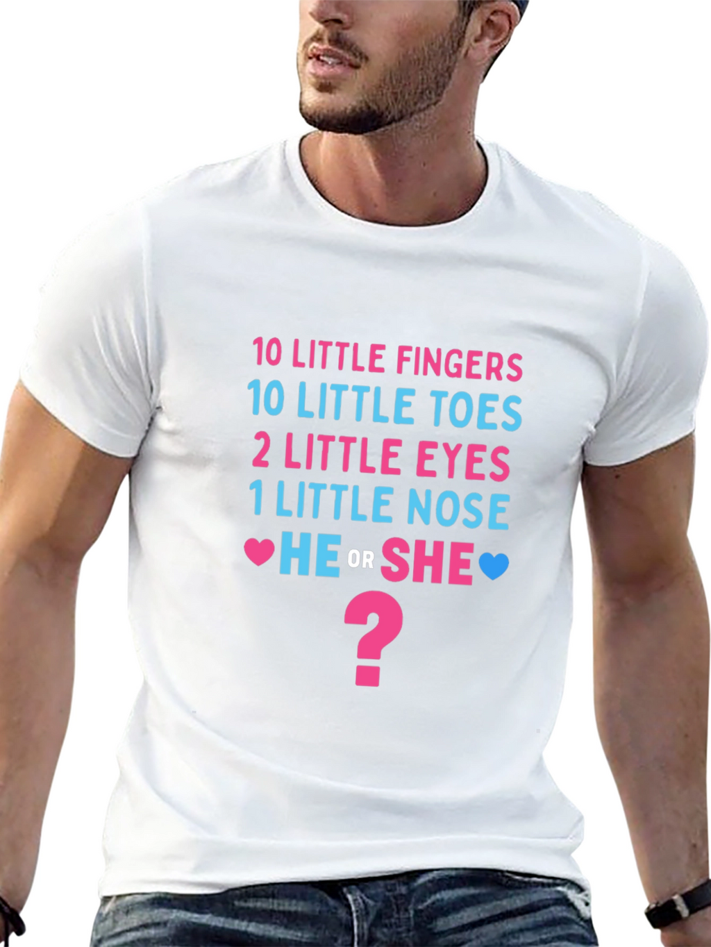 Gender Reveal T-Shirt - He or She