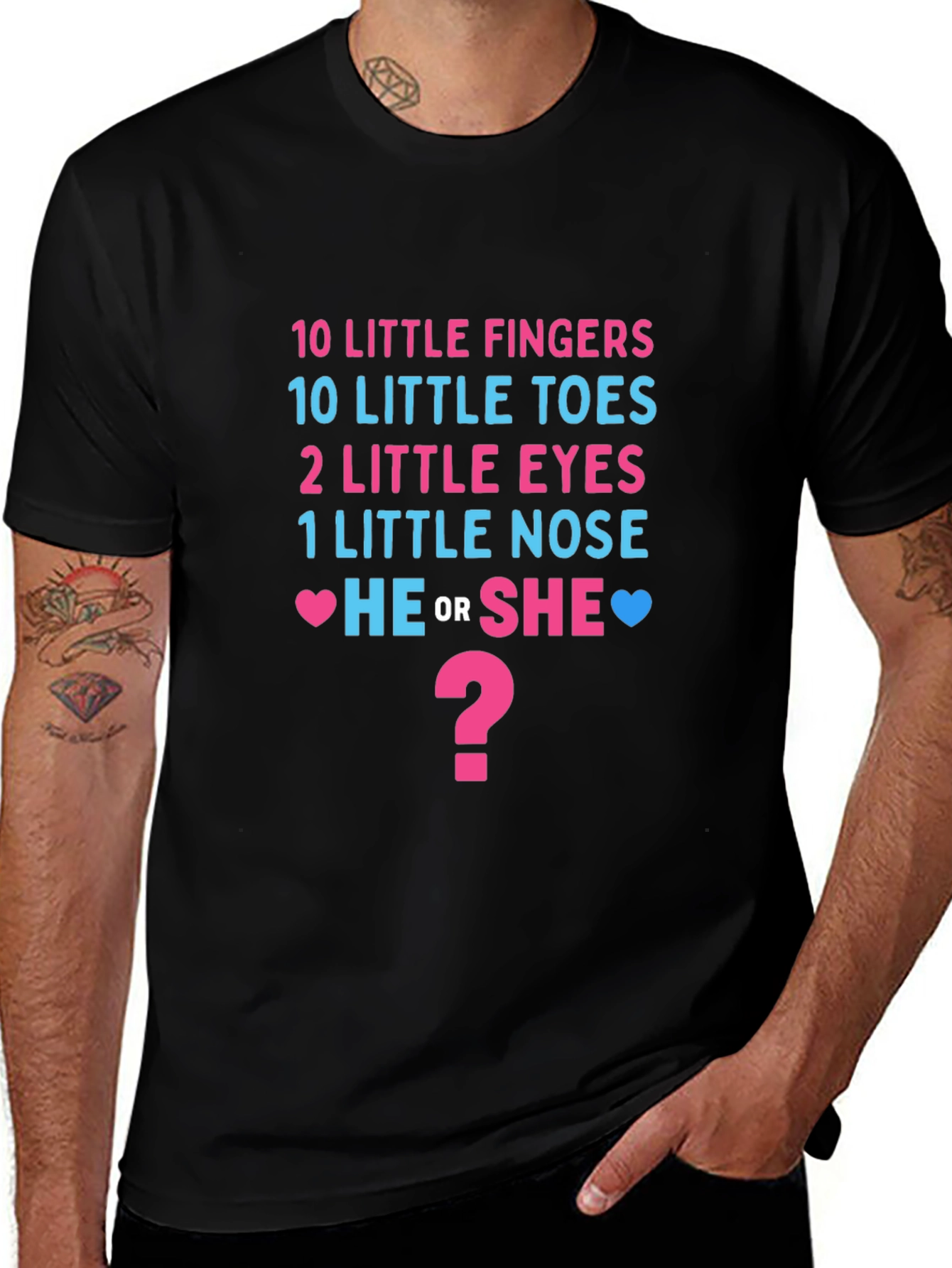 Gender Reveal T-Shirt - He or She