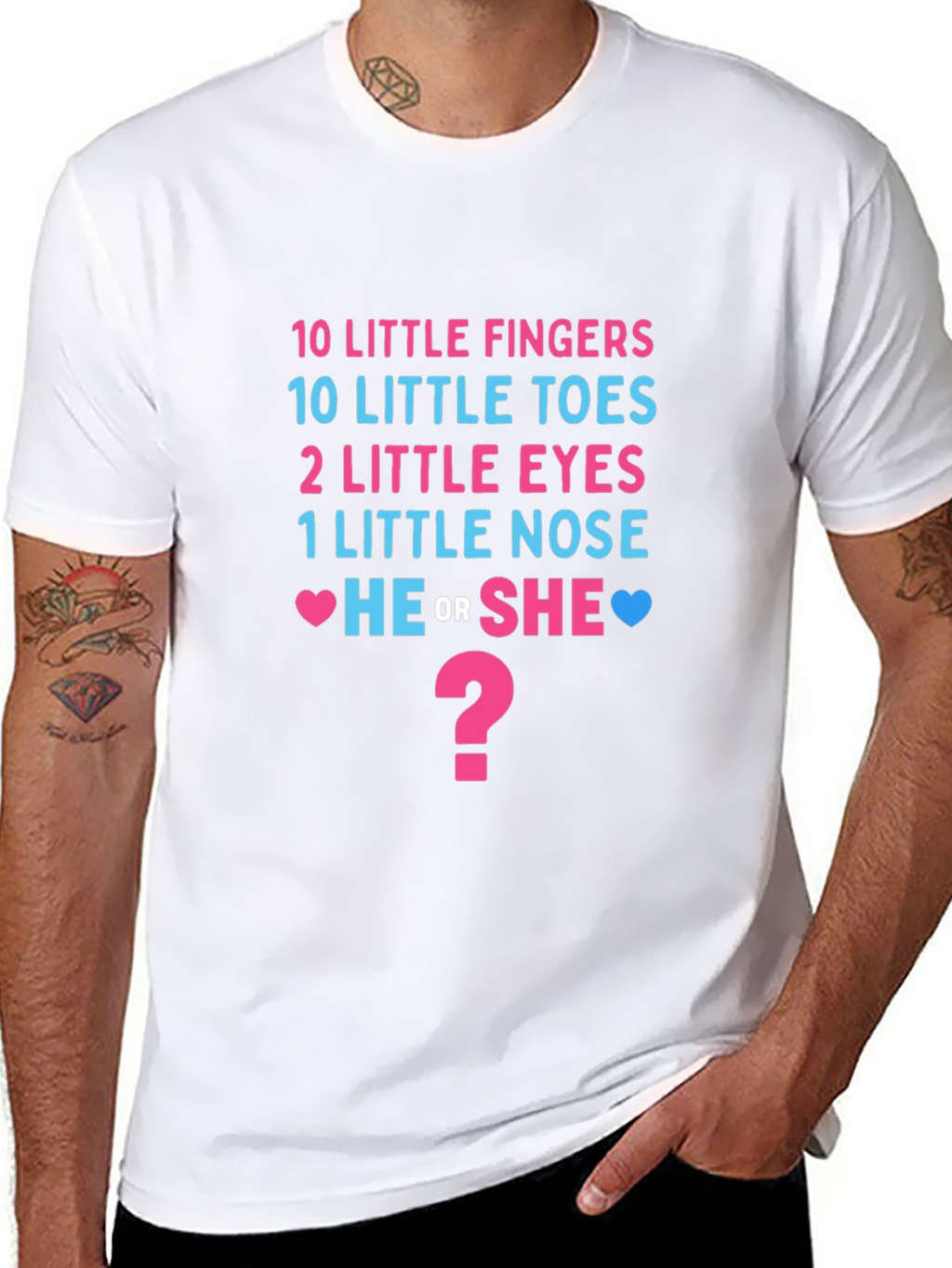 Gender Reveal T-Shirt - He or She