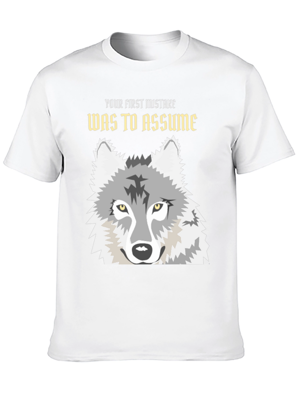 Wolf Graphic T-Shirt - Your First Mistake