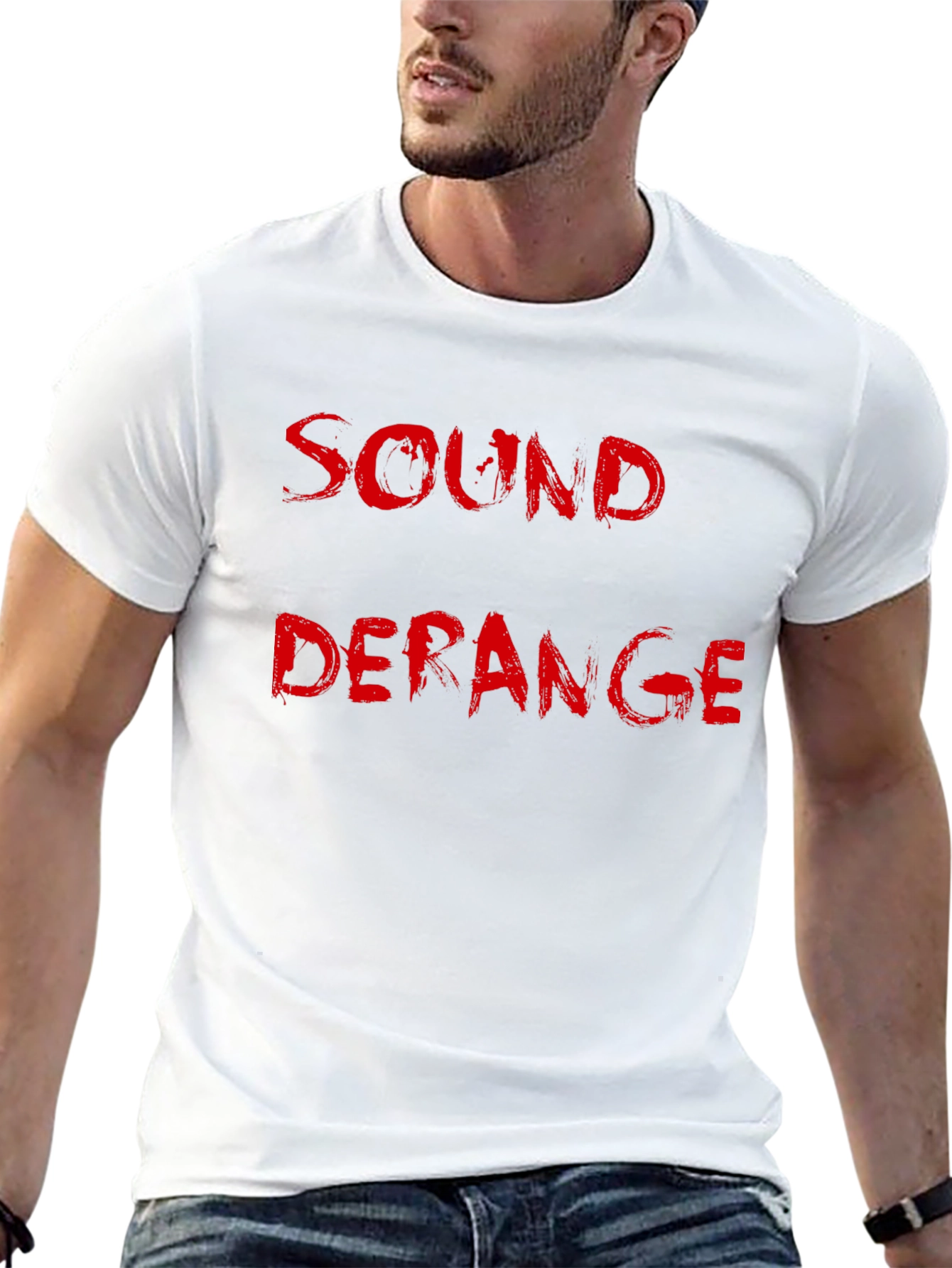 Sound Deranged Black Cotton Graphic Tee