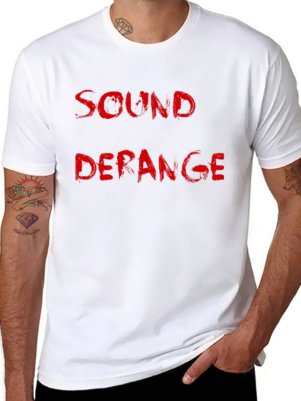 Sound Deranged Black Cotton Graphic Tee