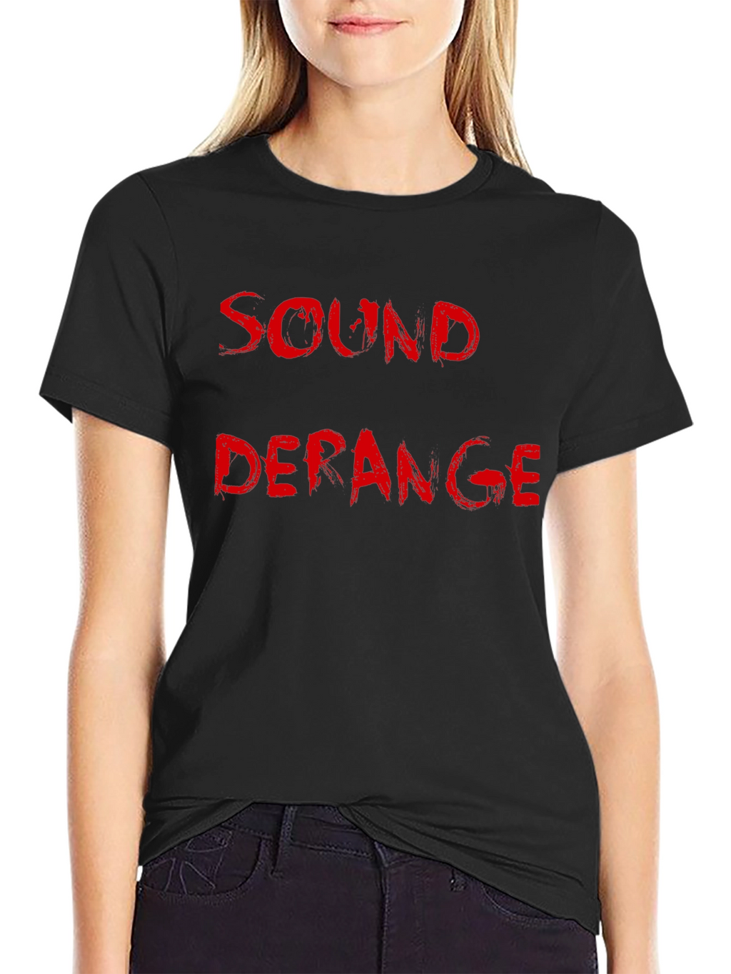 Sound Deranged Black Cotton Graphic Tee
