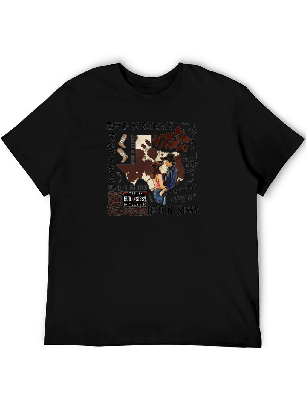Bud N Sissy Texas Graphic T-Shirt