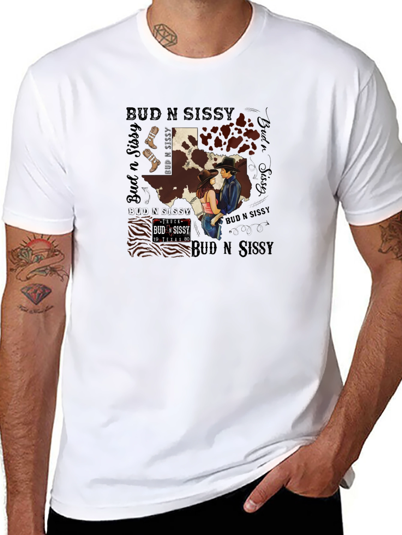 Bud N Sissy Texas Graphic T-Shirt