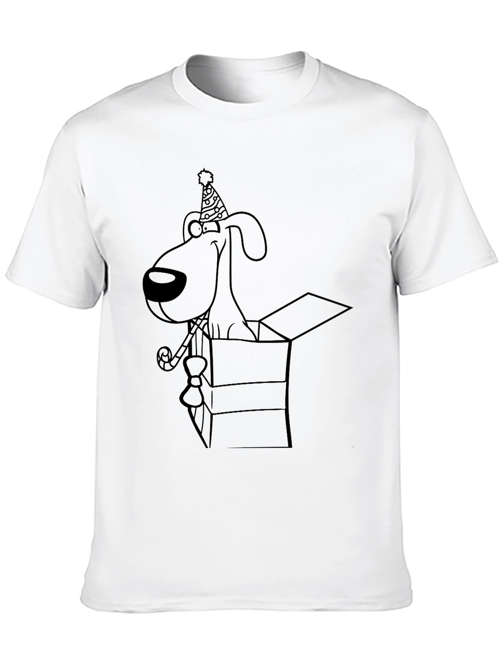 Dog in Box Graphic Tee - Black