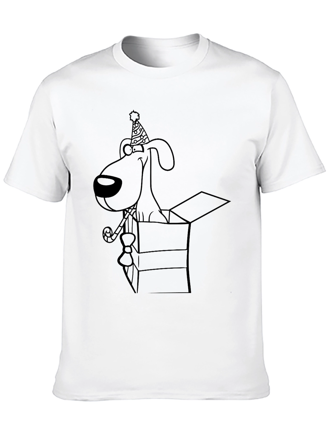 Dog in Box Graphic Tee - Black