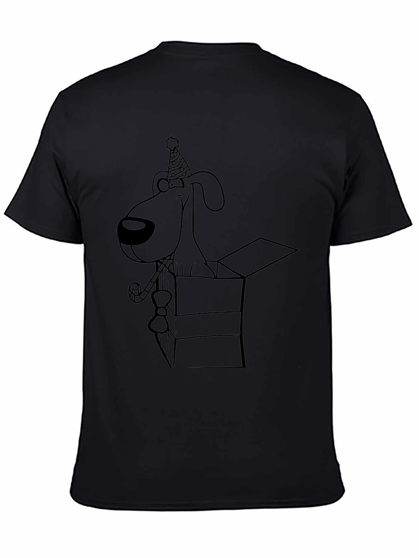 Dog in Box Graphic Tee - Black