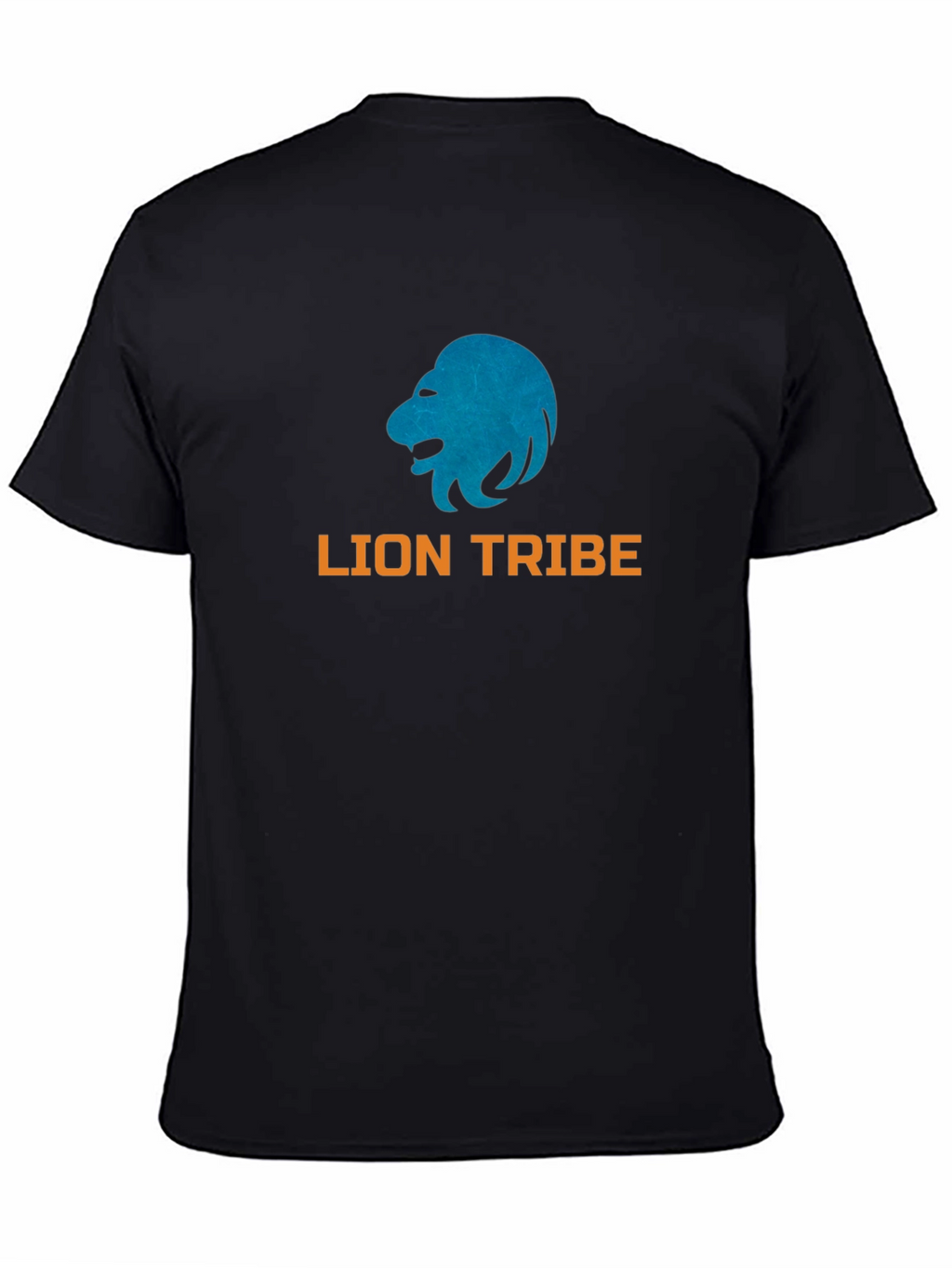 Lion Tribe Graphic Print Black T-Shirt
