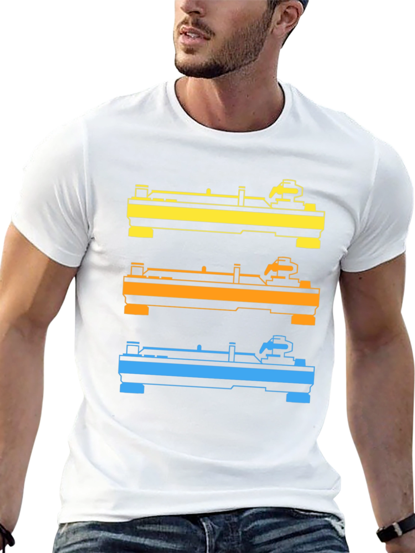 DJ Turntable T-Shirt - Colorful Vinyl Graphic