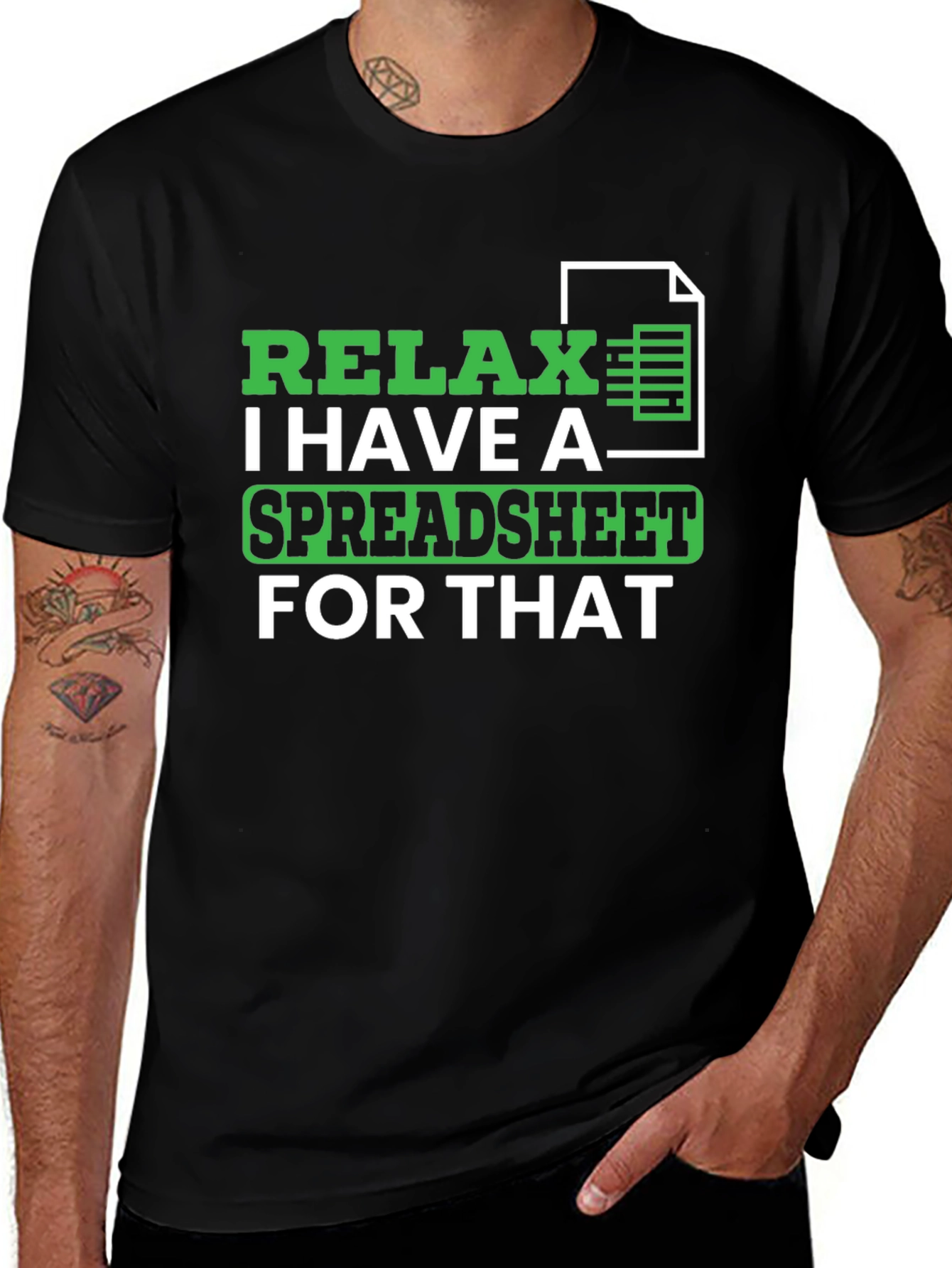 Relax Spreadsheet T-Shirt - Funny Data Analyst Tee