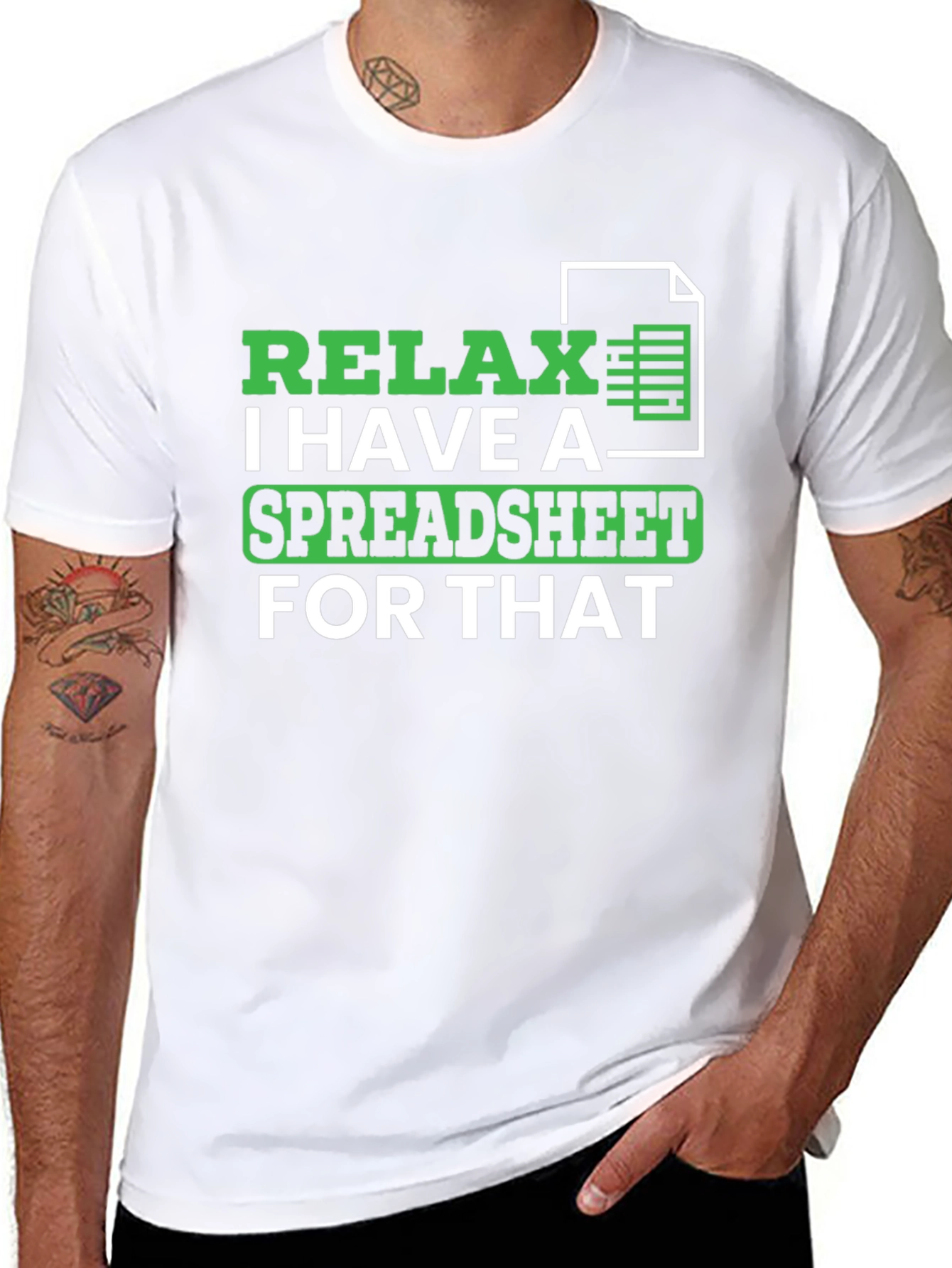 Relax Spreadsheet T-Shirt - Funny Data Analyst Tee