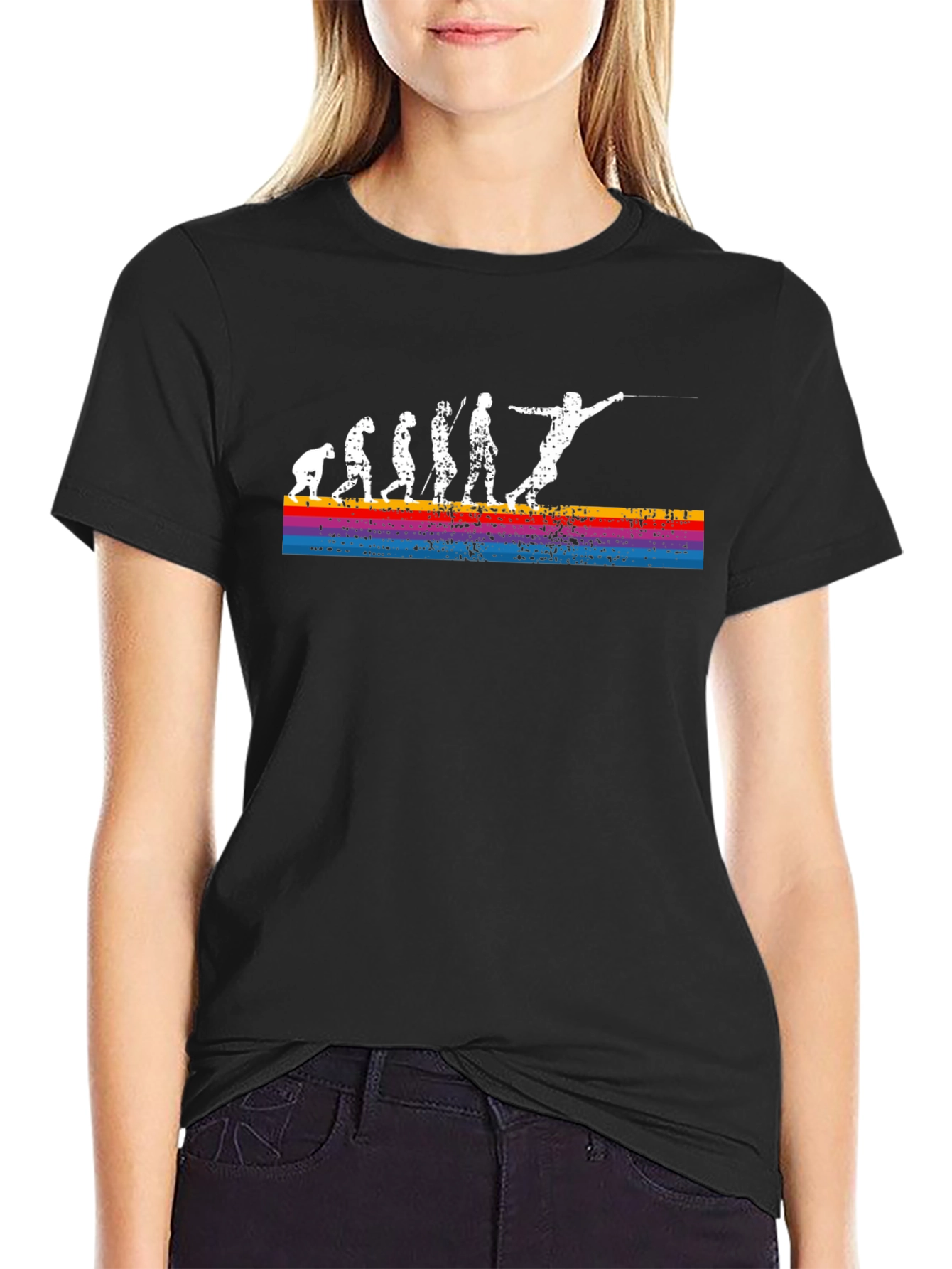 Fencing Evolution Graphic T-Shirt