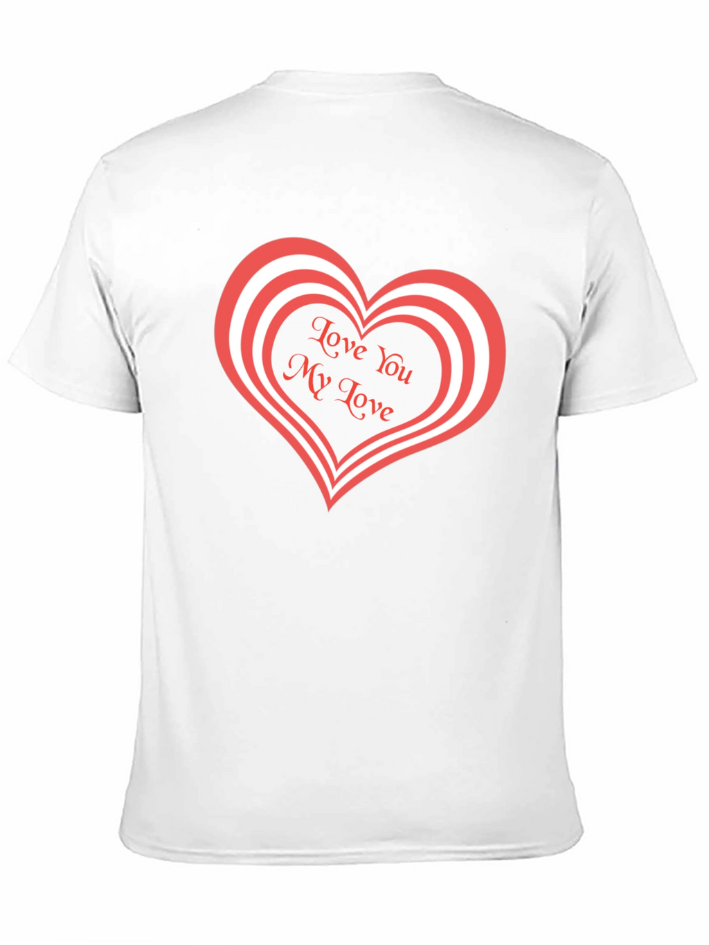 Love You My Love Black T-Shirt