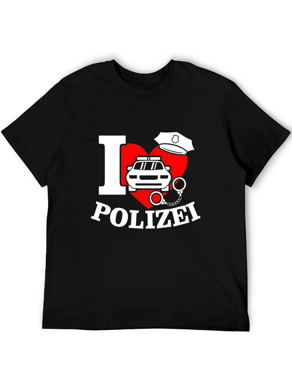 I Love Polizei T-Shirt German Police Design