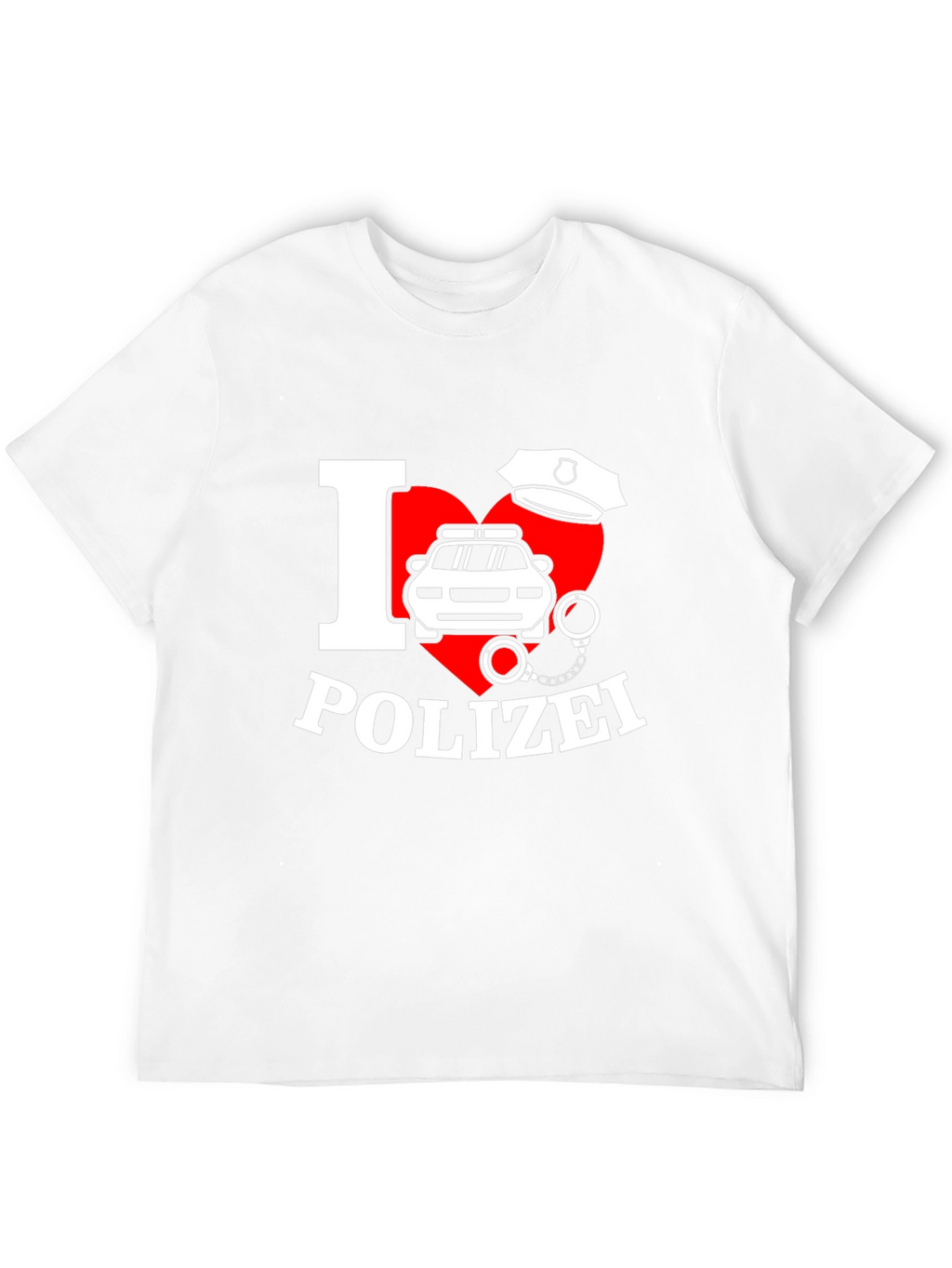 I Love Polizei T-Shirt German Police Design