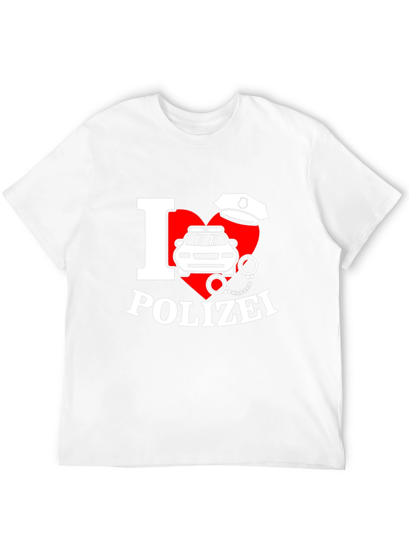 I Love Polizei T-Shirt German Police Design