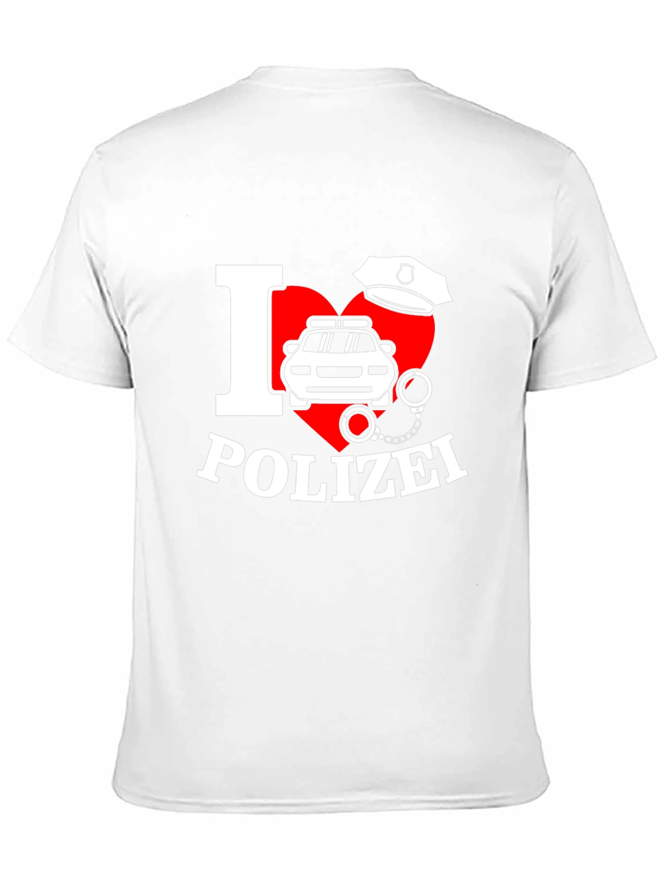 I Love Polizei T-Shirt German Police Design