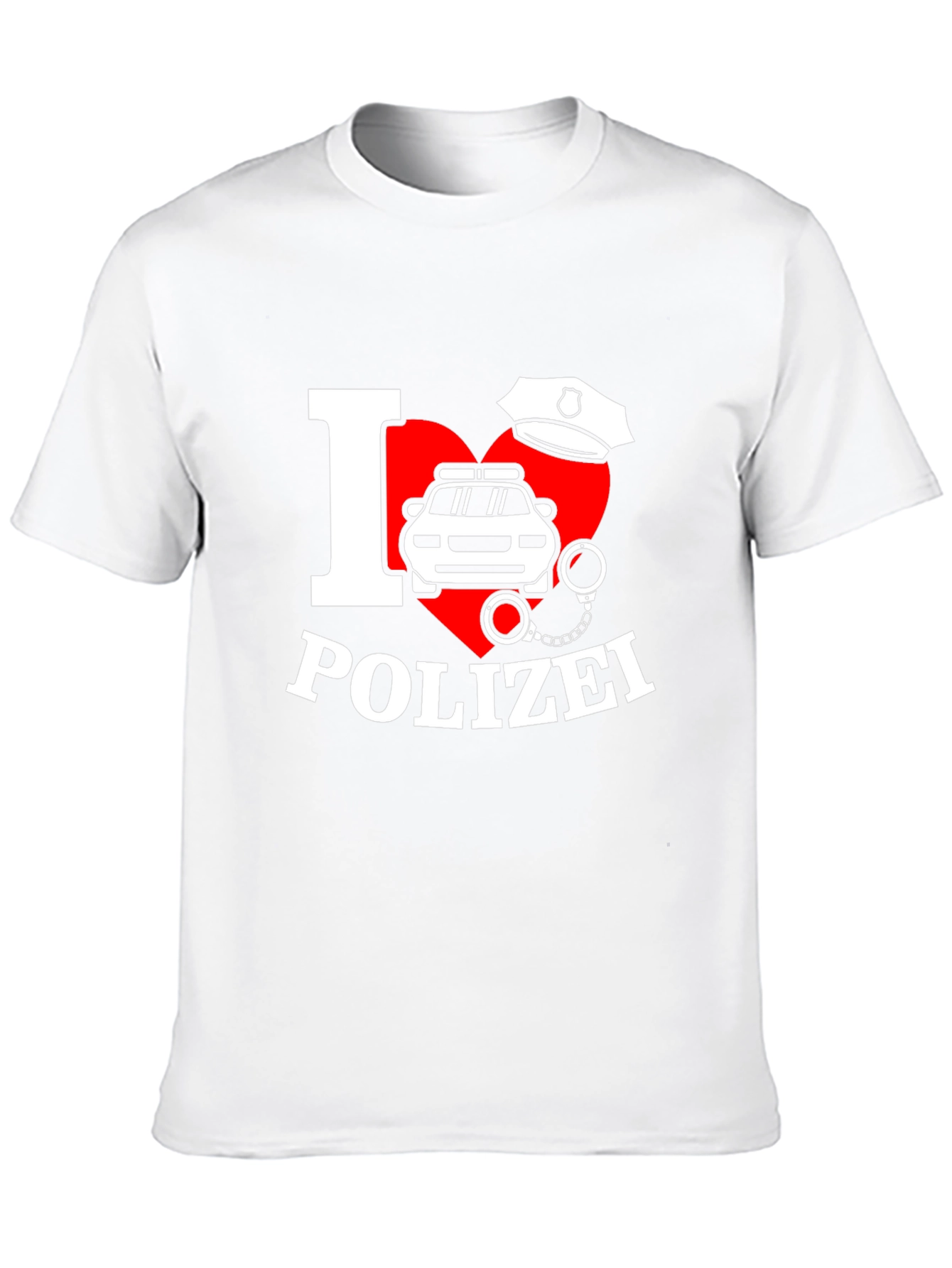 I Love Polizei T-Shirt German Police Design