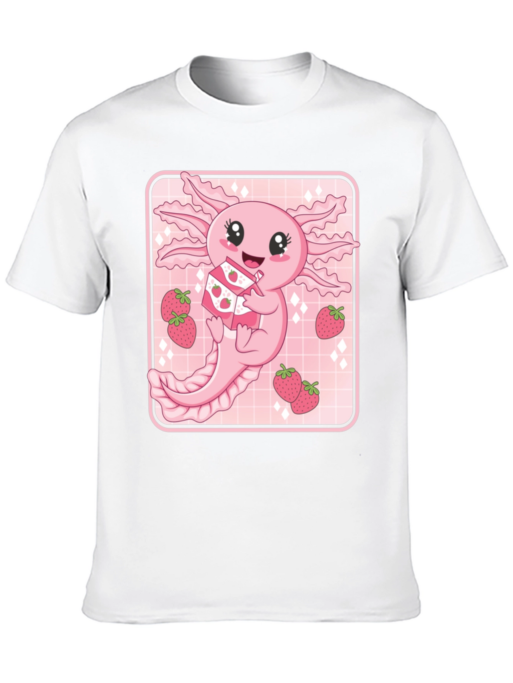 Axolotl Strawberry Milk T-Shirt