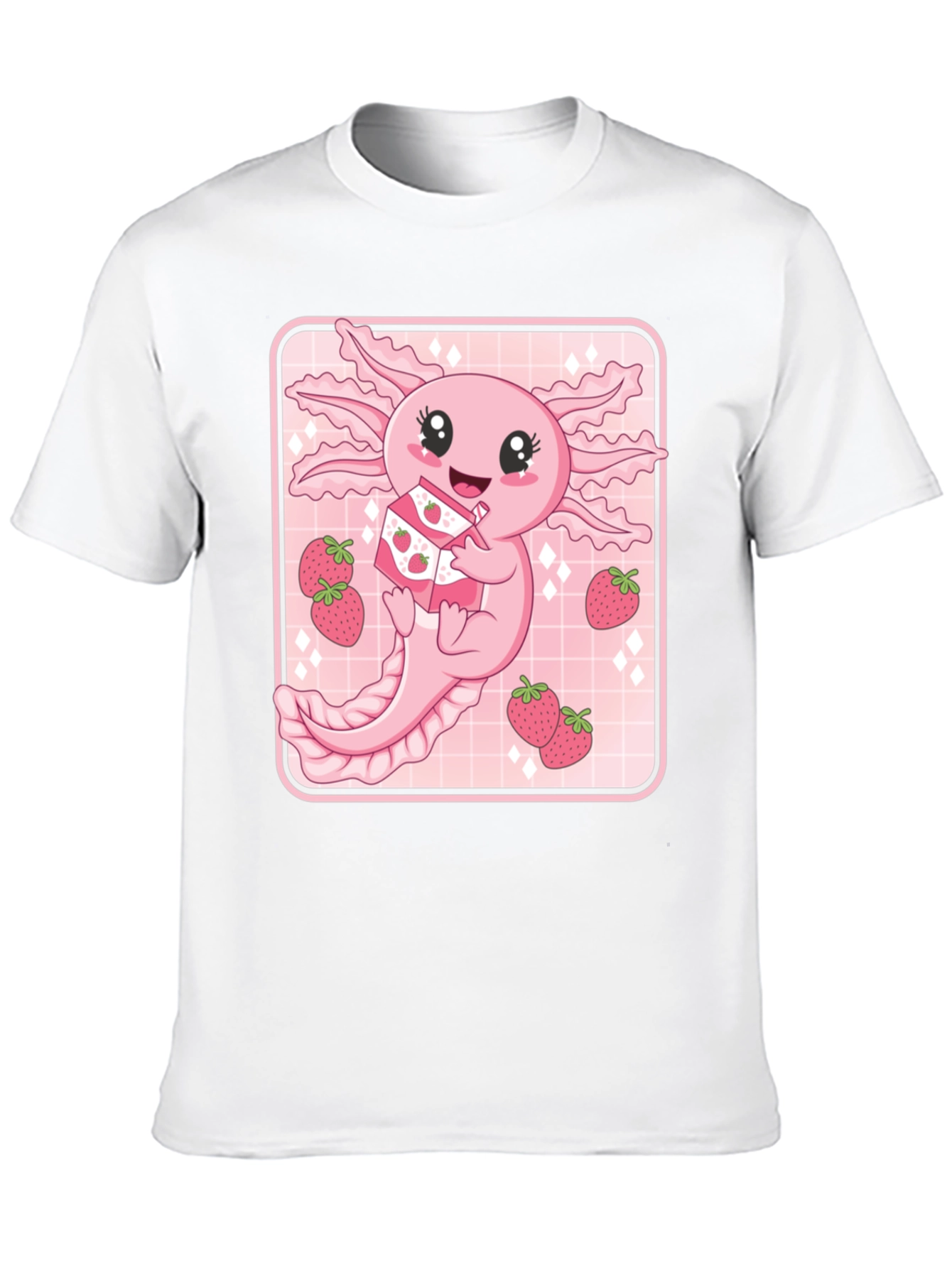 Axolotl Strawberry Milk T-Shirt