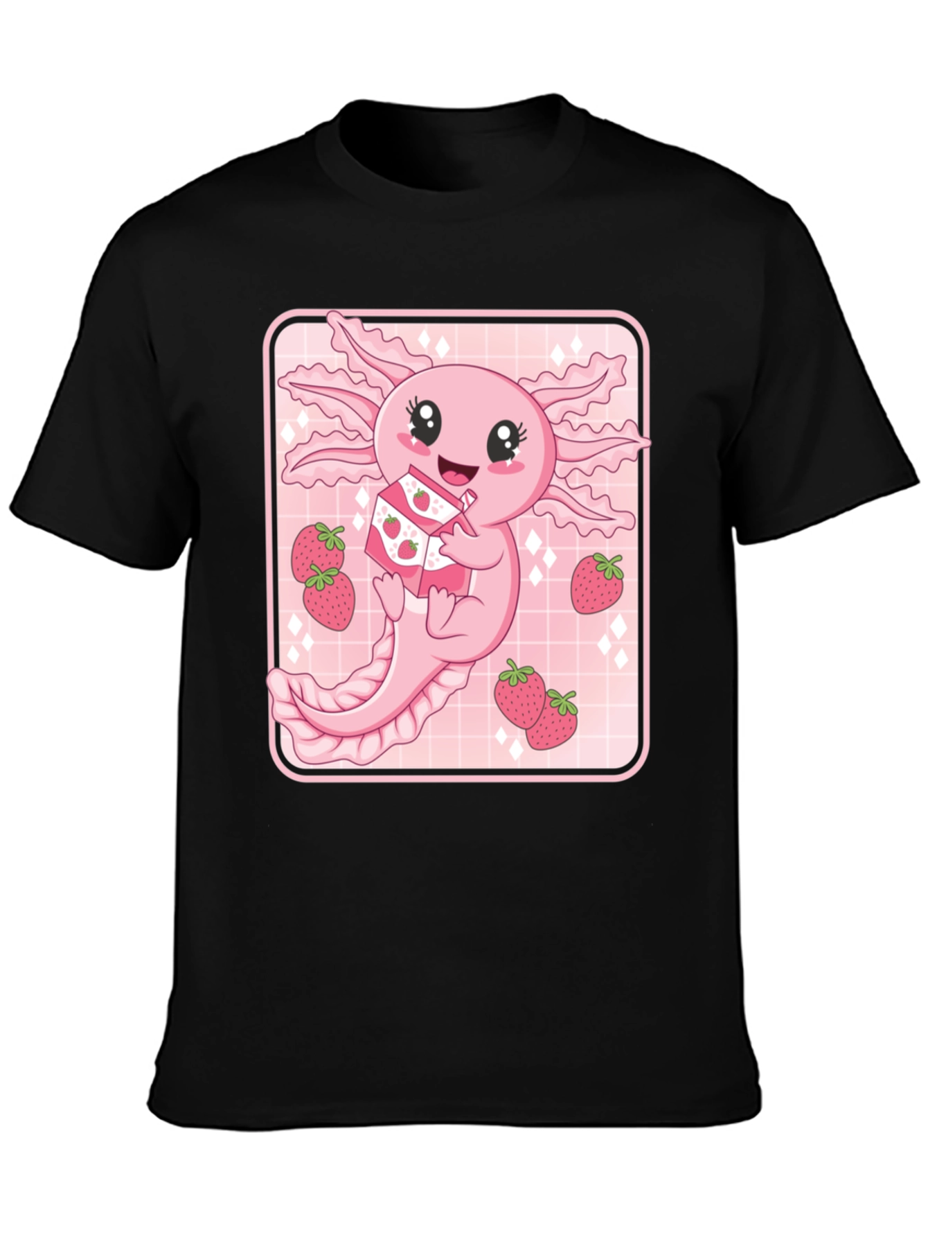 Axolotl Strawberry Milk T-Shirt