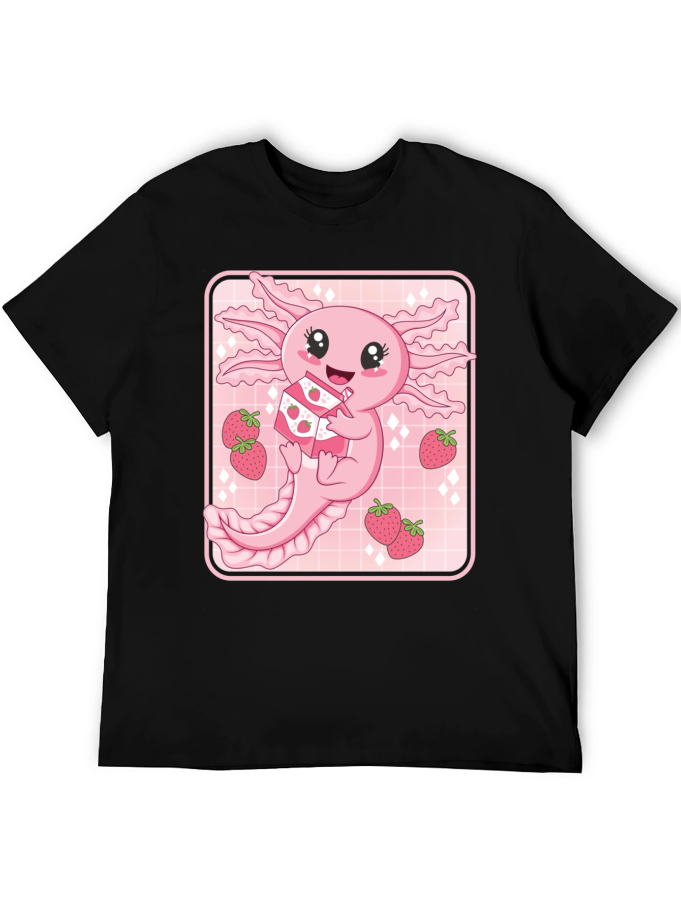 Axolotl Strawberry Milk T-Shirt