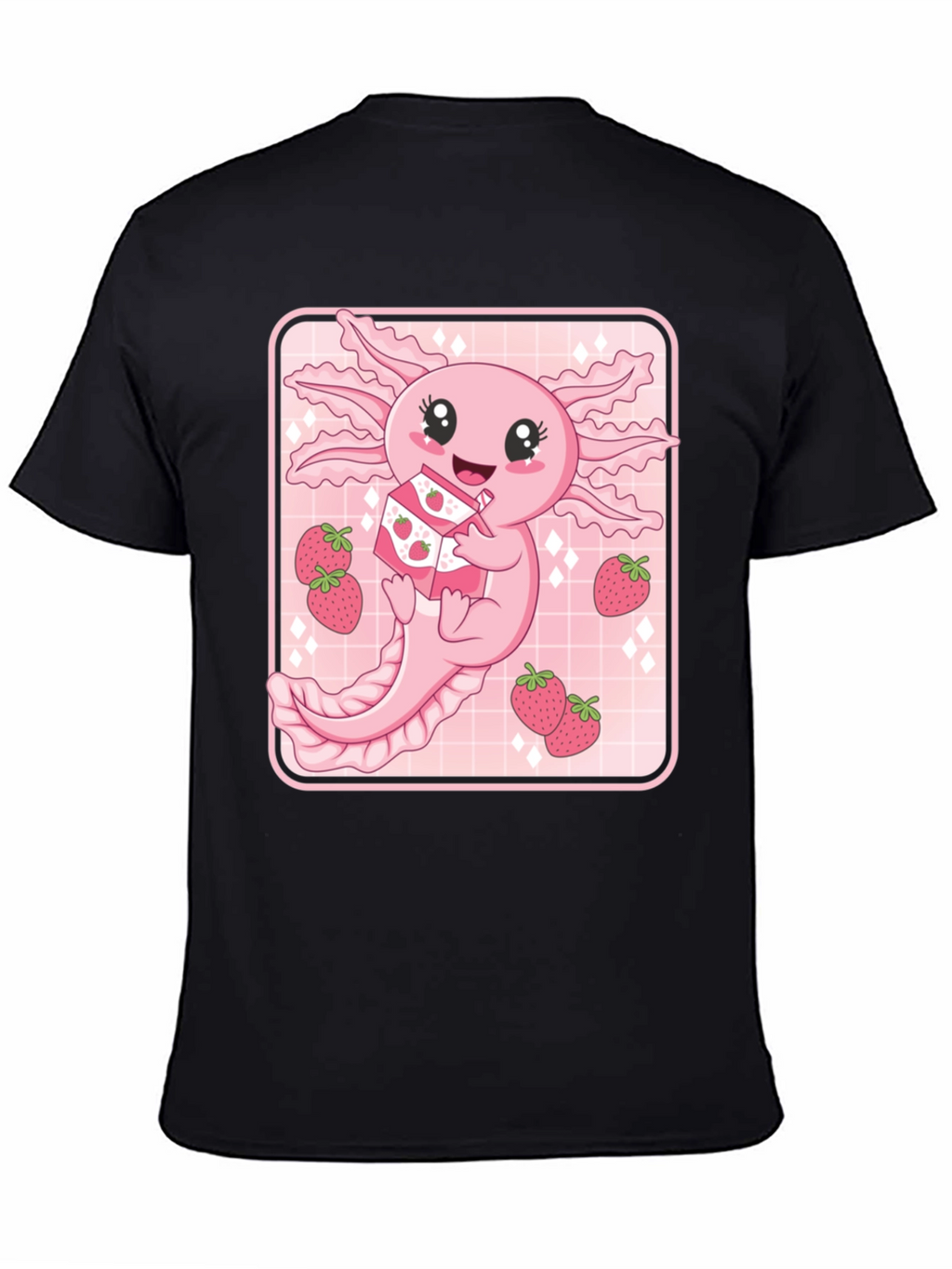 Axolotl Strawberry Milk T-Shirt