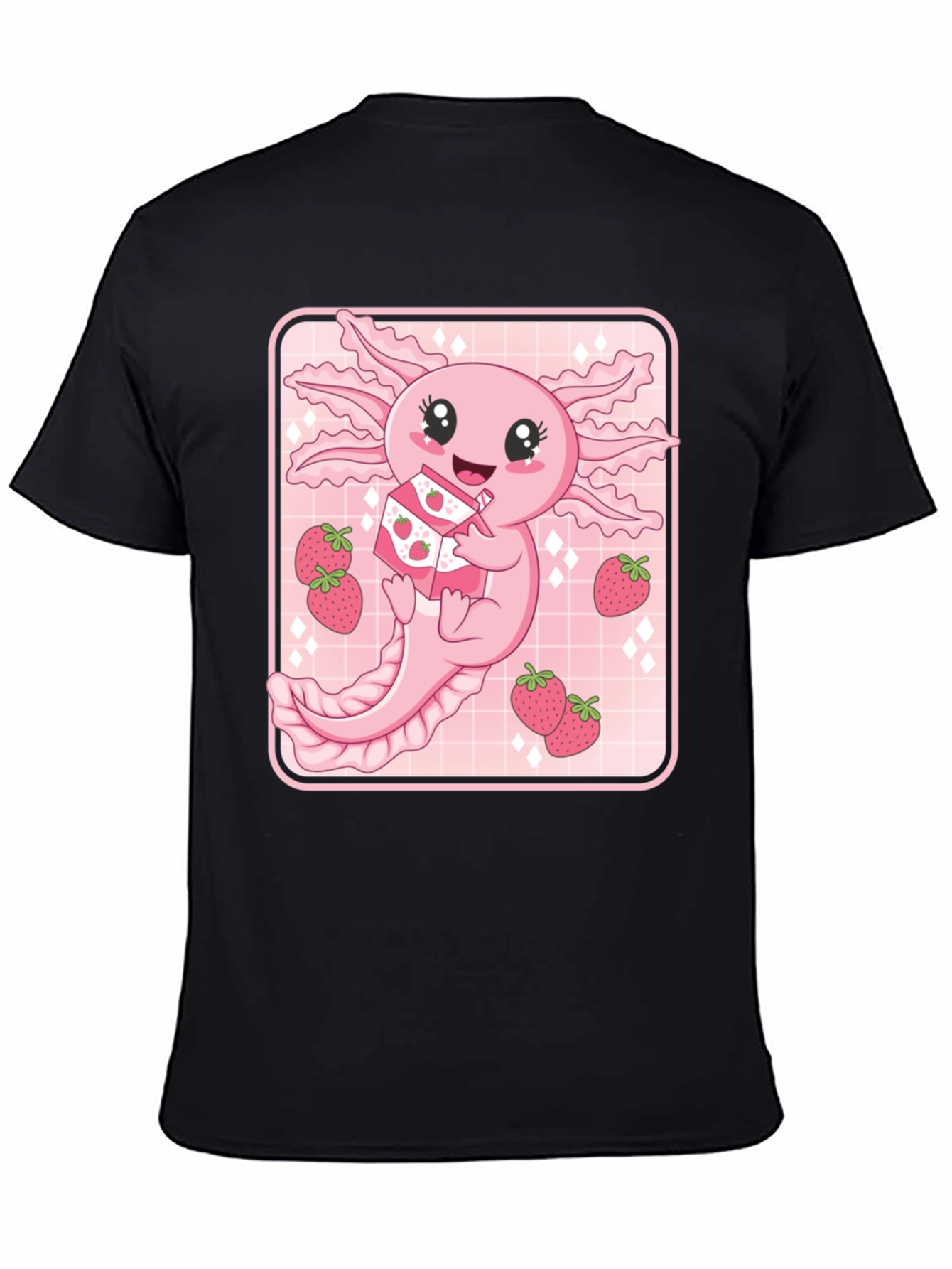 Axolotl Strawberry Milk T-Shirt