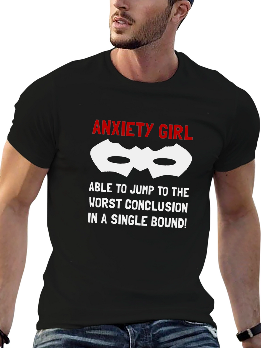 Anxiety Girl T-Shirt - Jump To Conclusions