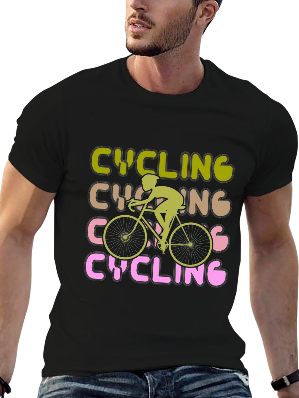 Cycling Retro Graphic T-Shirt