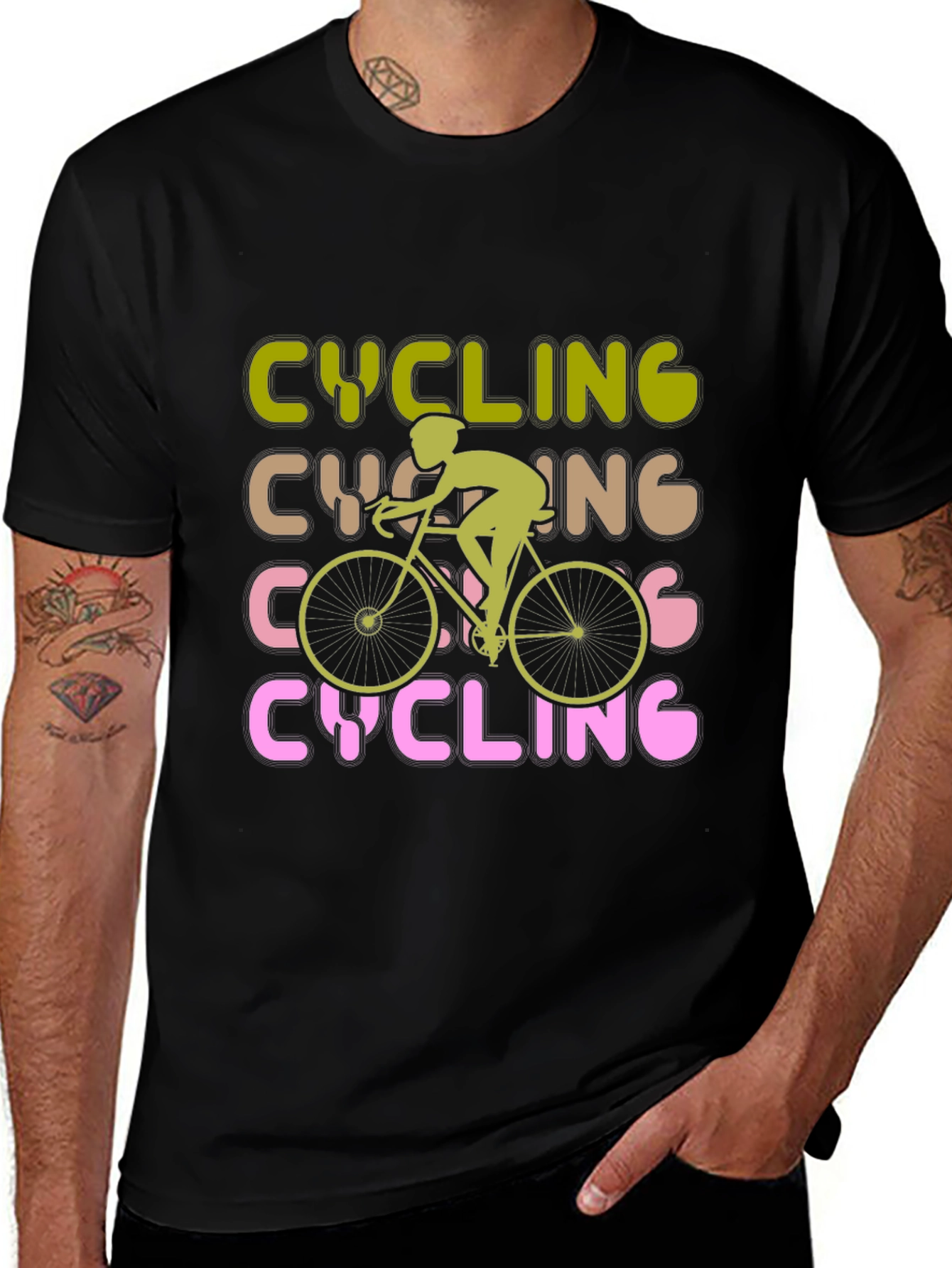 Cycling Retro Graphic T-Shirt