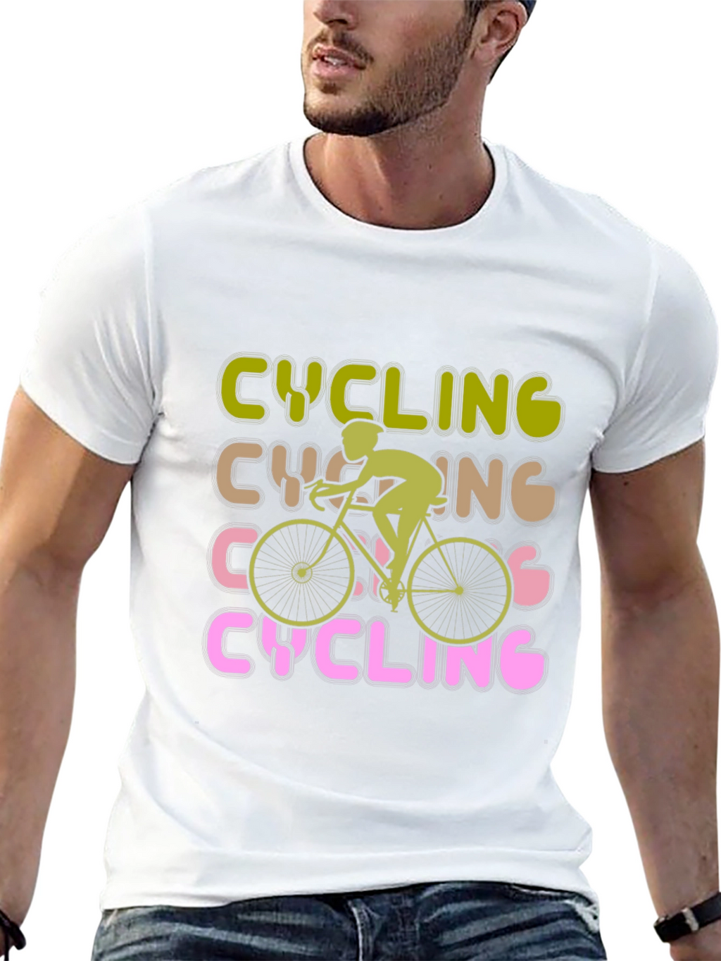 Cycling Retro Graphic T-Shirt