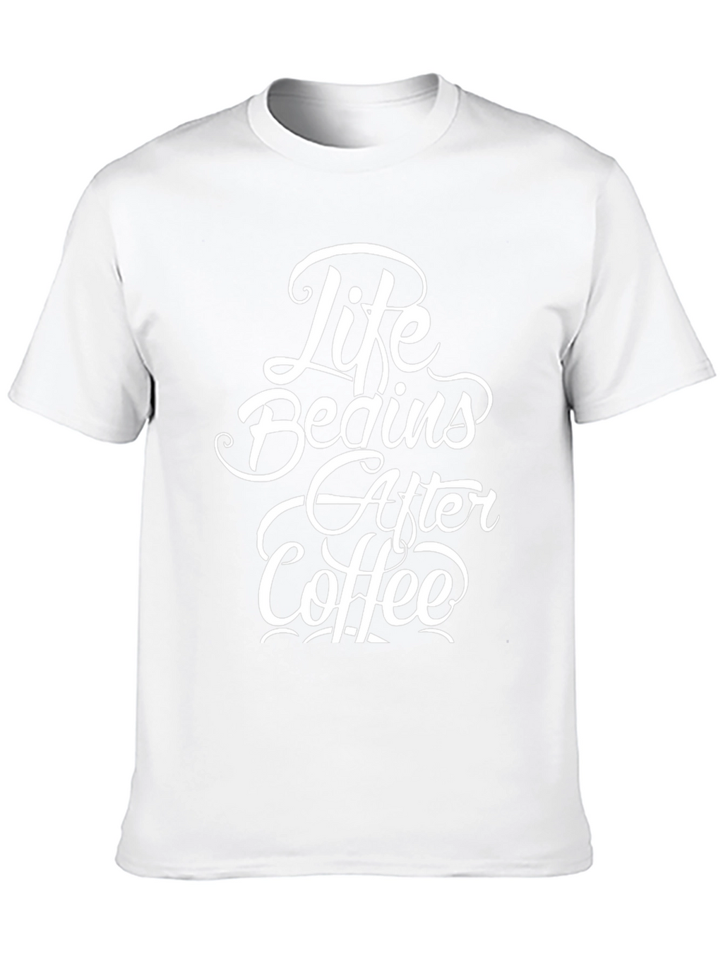 Life Begins After Coffee Graphic Tee - Black