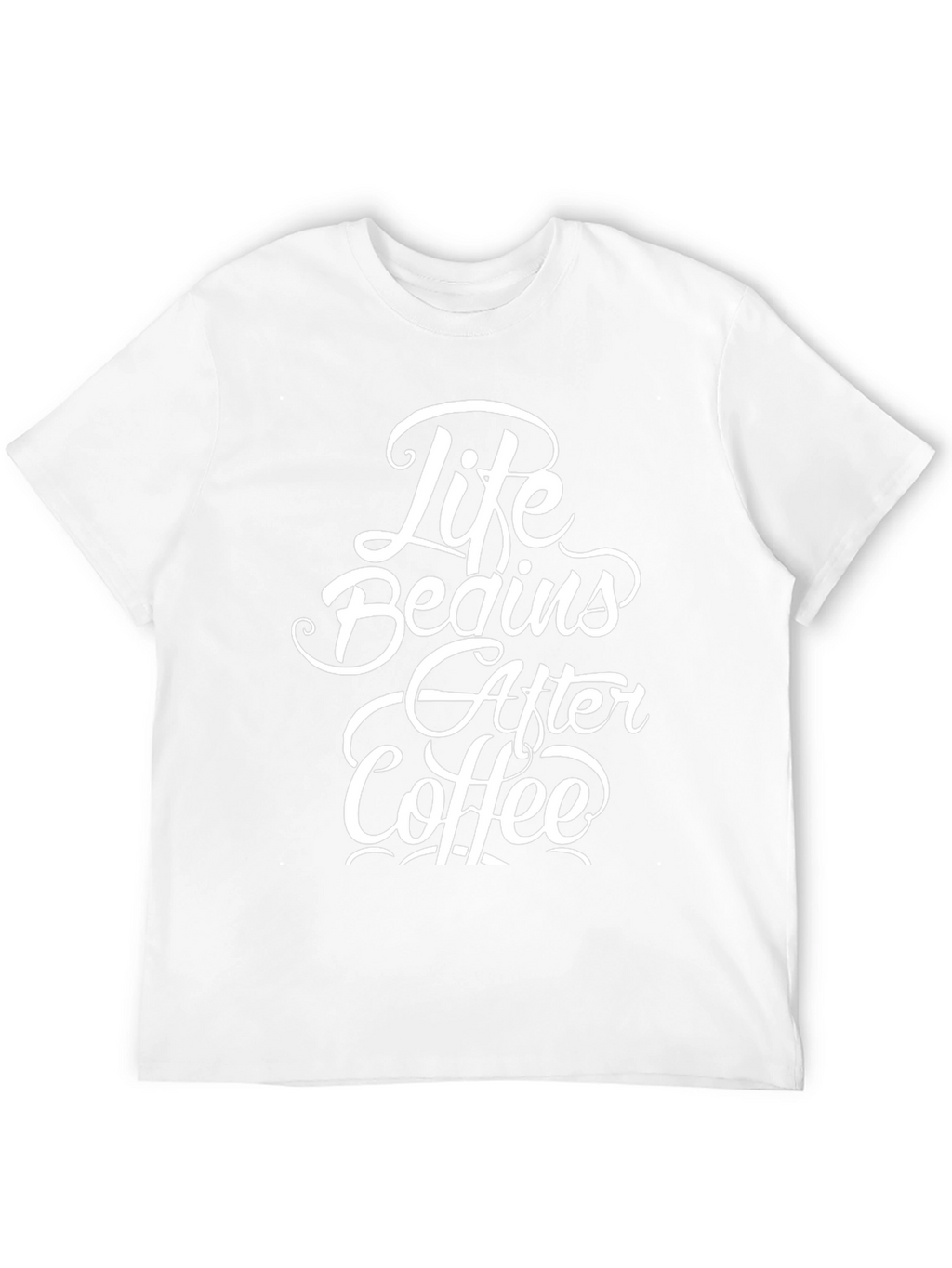 Life Begins After Coffee Graphic Tee - Black