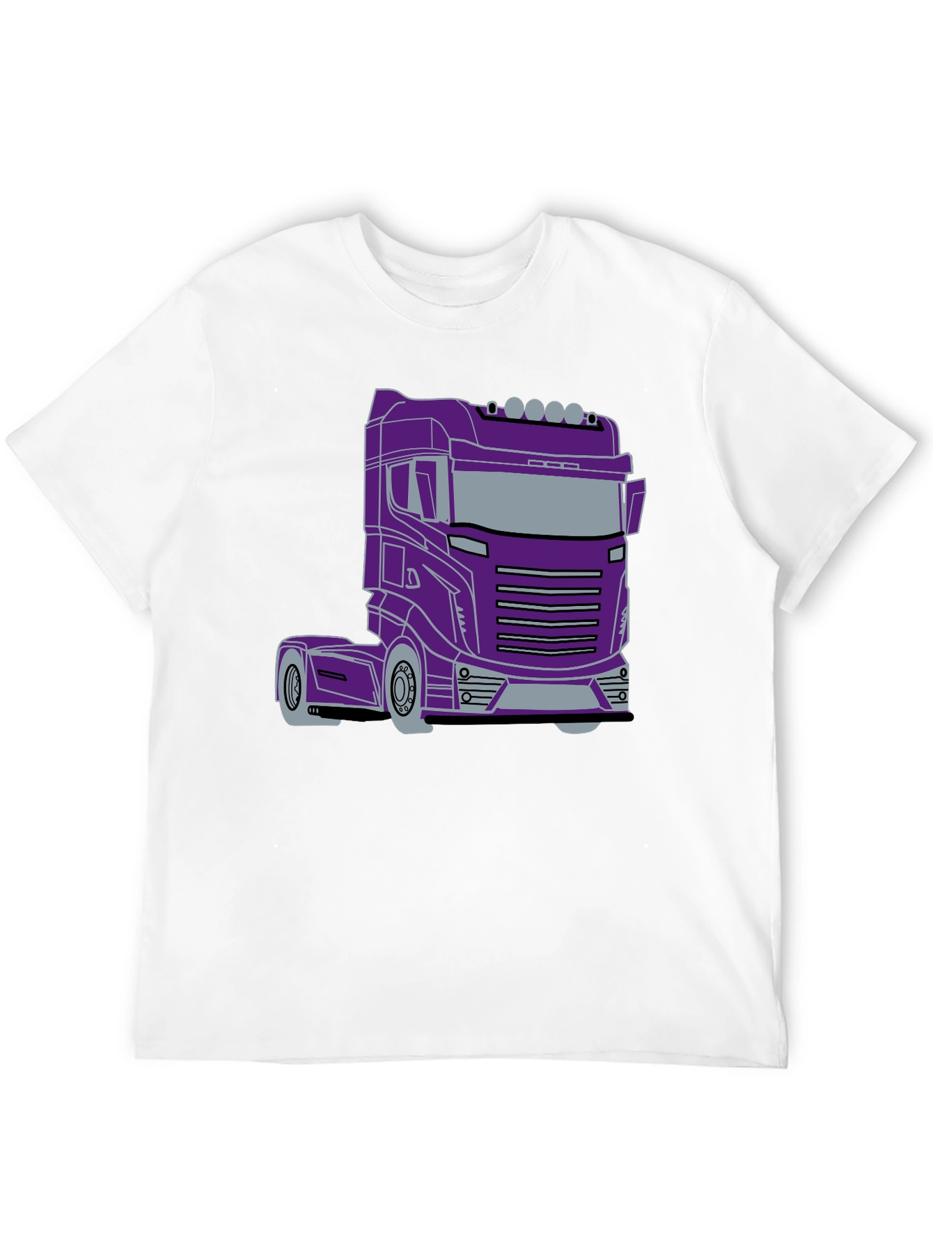 Truck Graphic Tee - Sleek Purple Rig