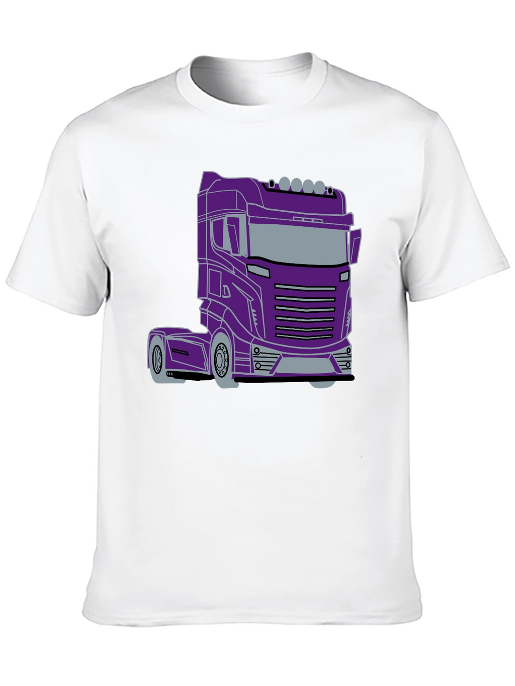 Truck Graphic Tee - Sleek Purple Rig