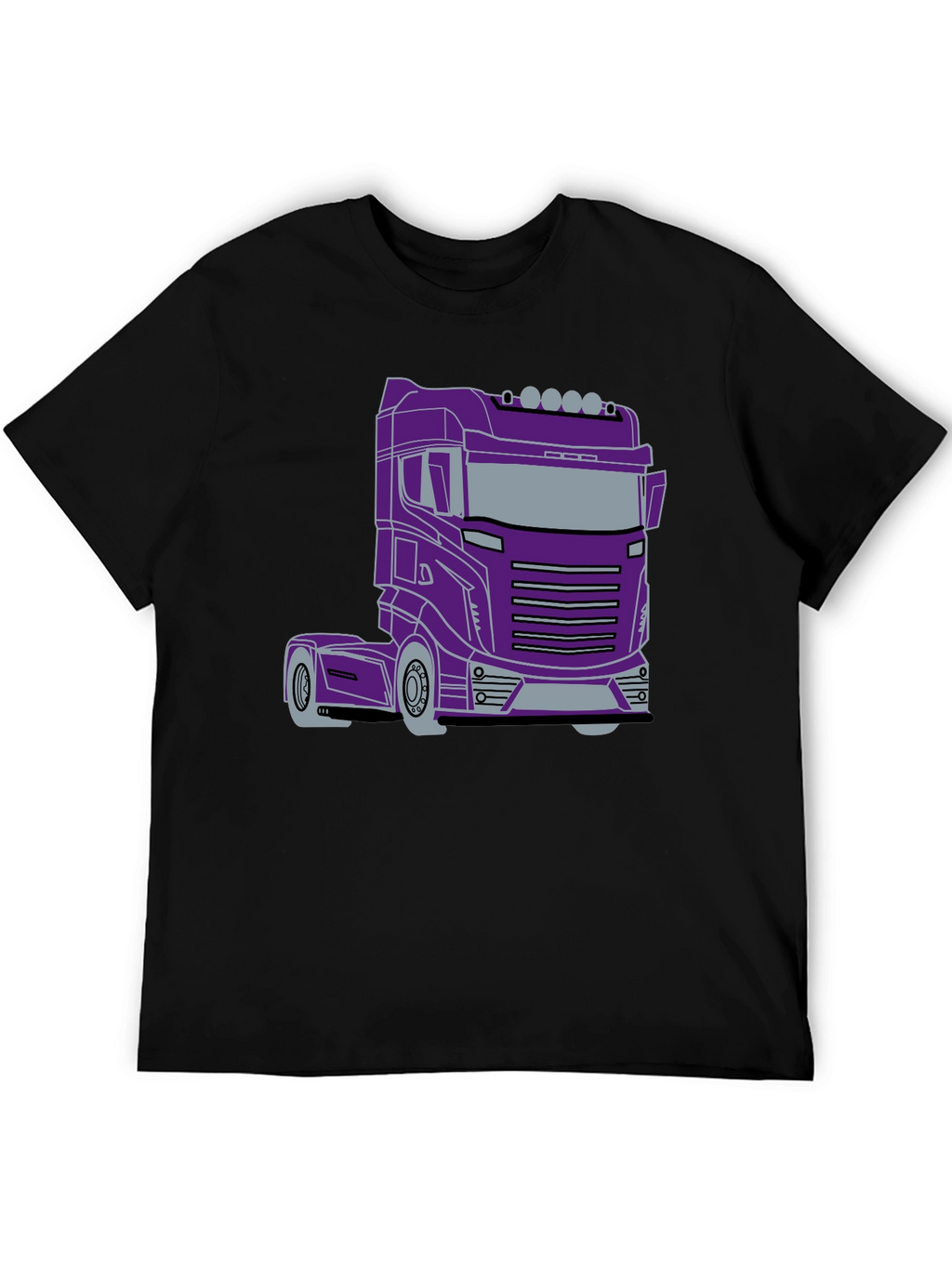 Truck Graphic Tee - Sleek Purple Rig