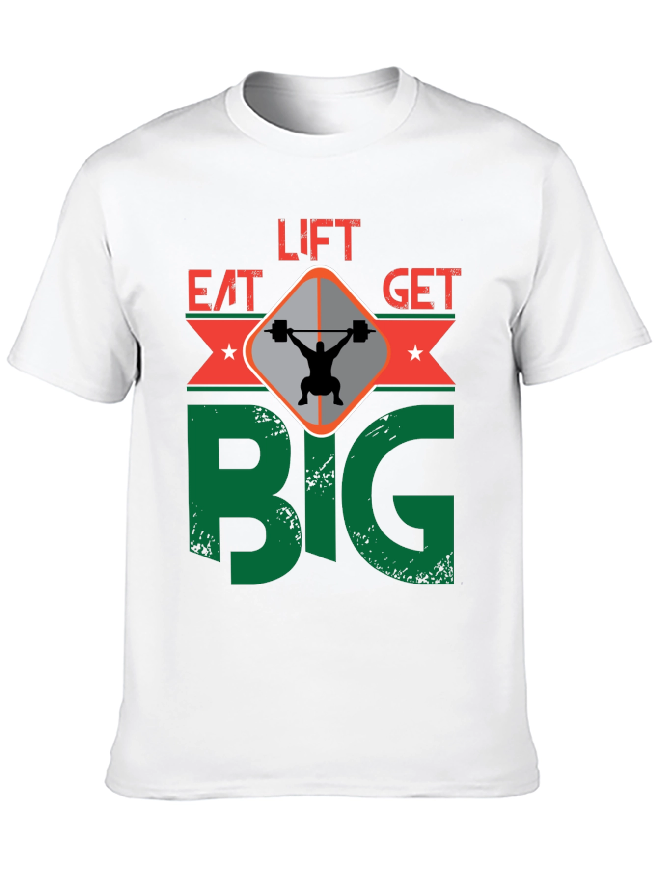 Eat Lift Get Big T-Shirt Gym Motivation
