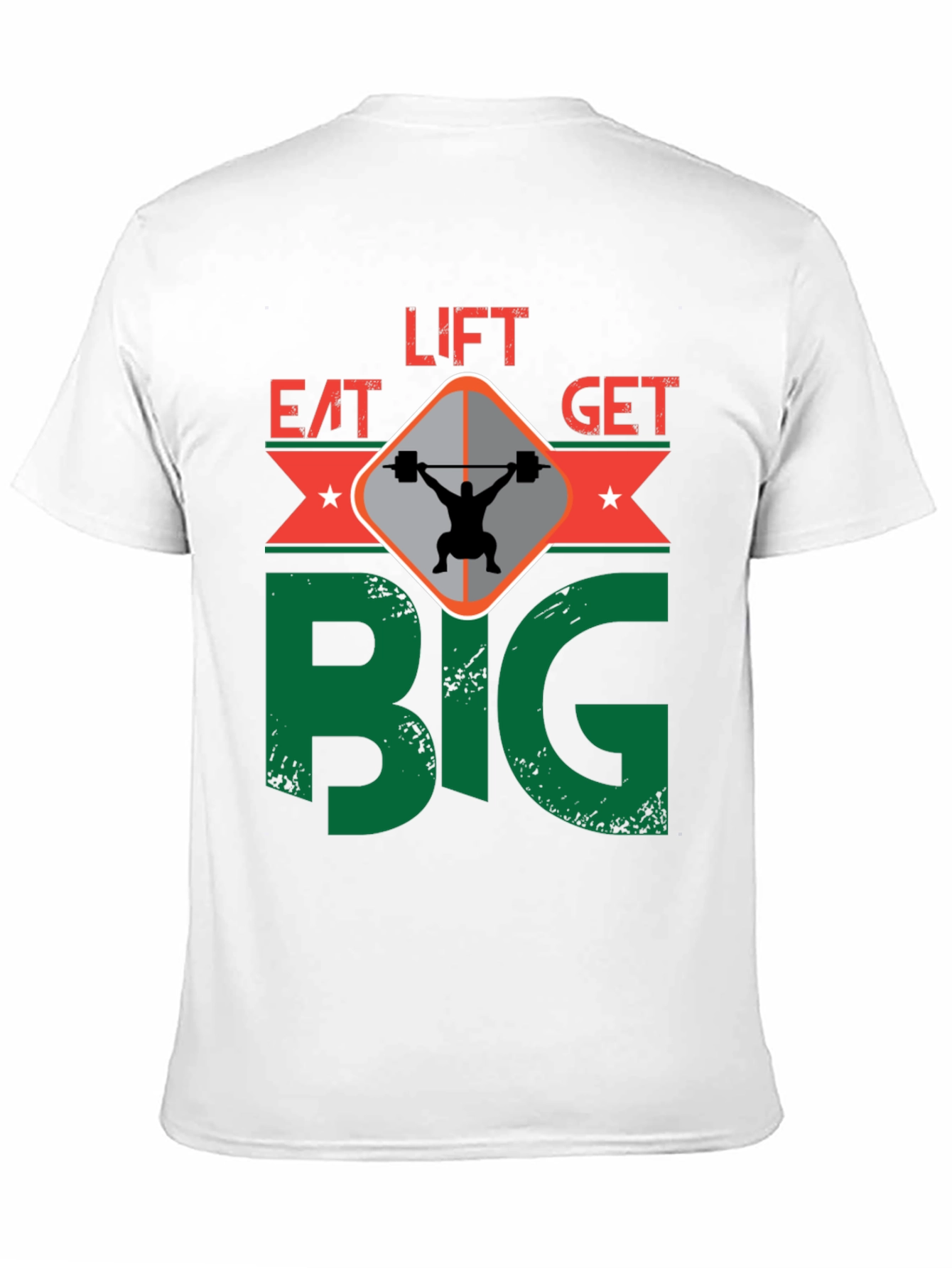 Eat Lift Get Big T-Shirt Gym Motivation