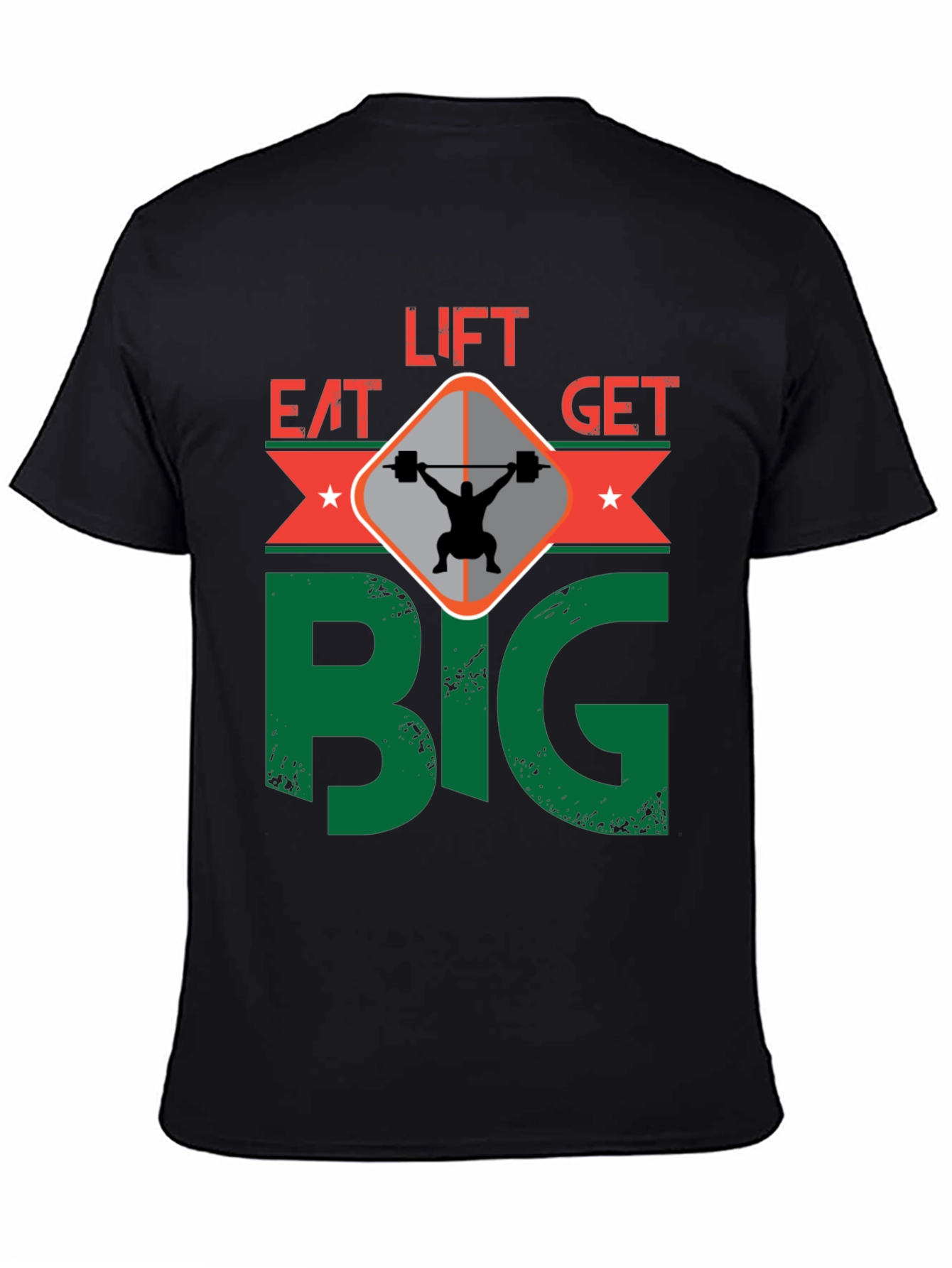 Eat Lift Get Big T-Shirt Gym Motivation