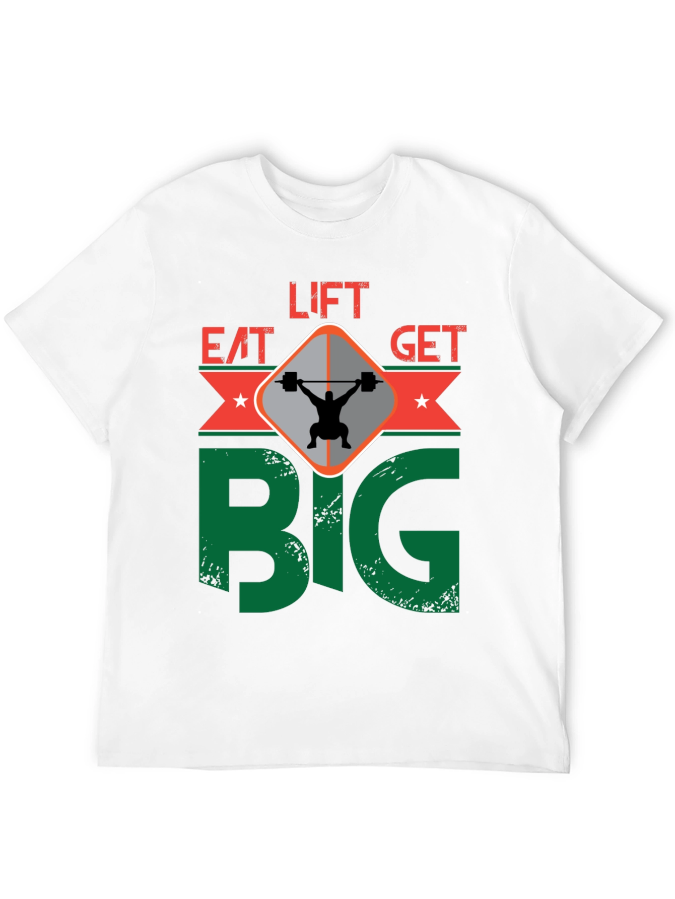 Eat Lift Get Big T-Shirt Gym Motivation