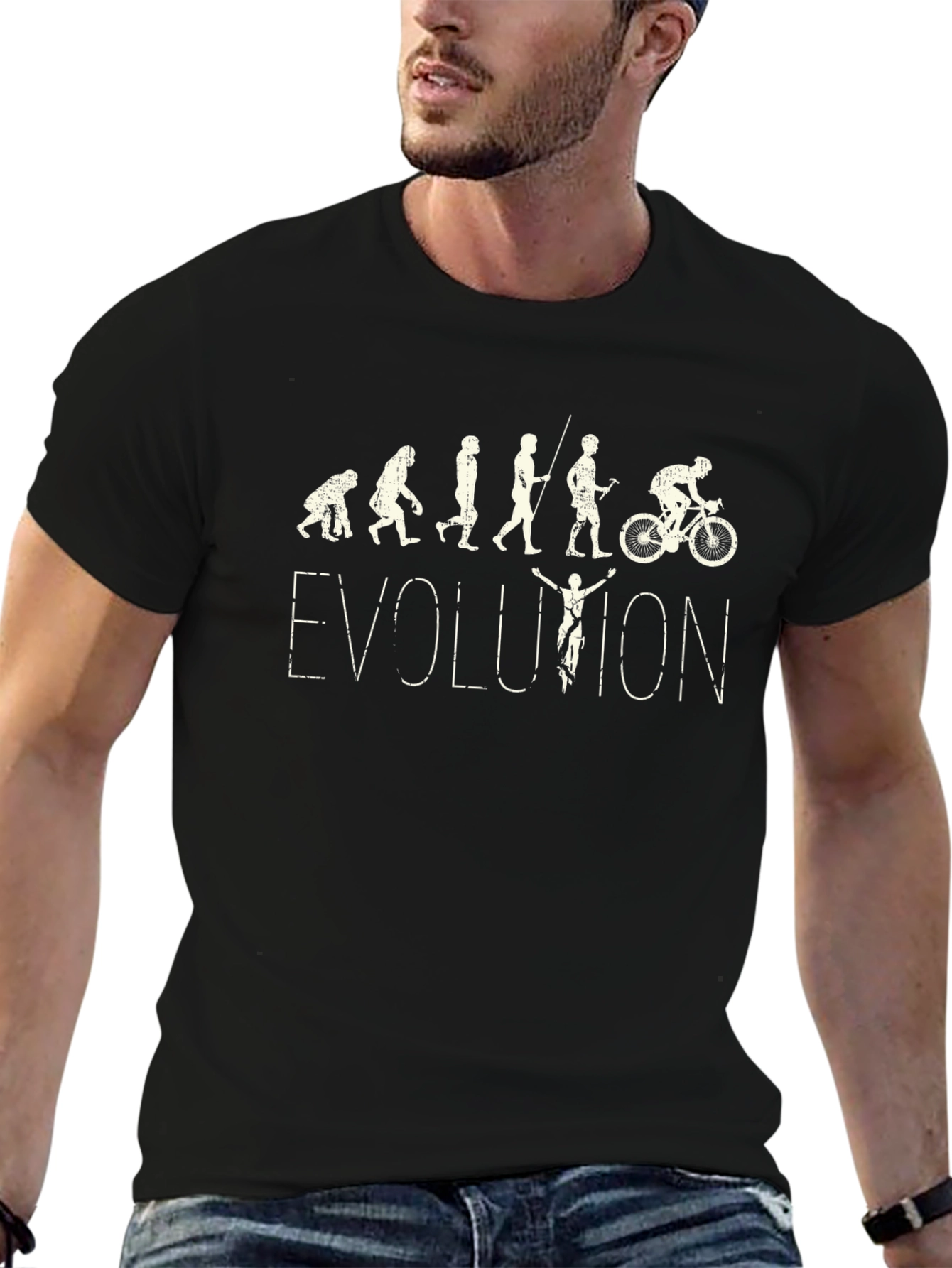 Evolution of Man T-Shirt - Biker Theme